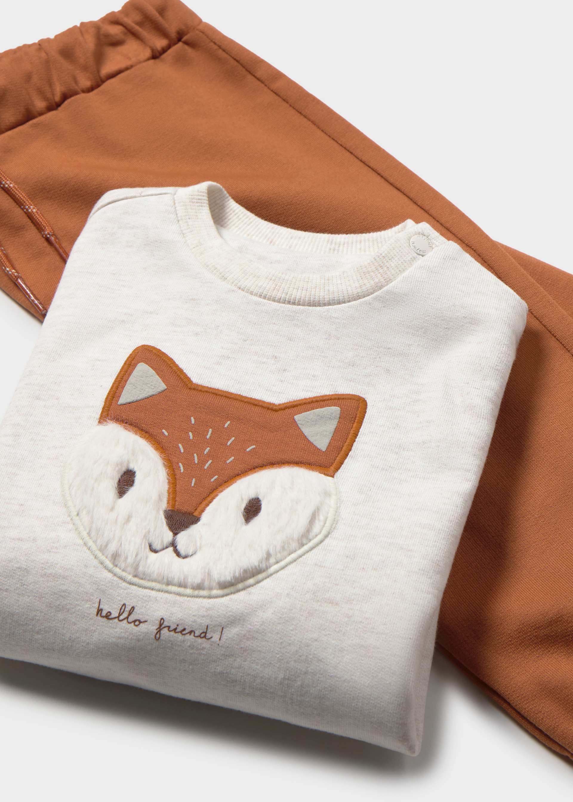 Baby tracksuit with screen print