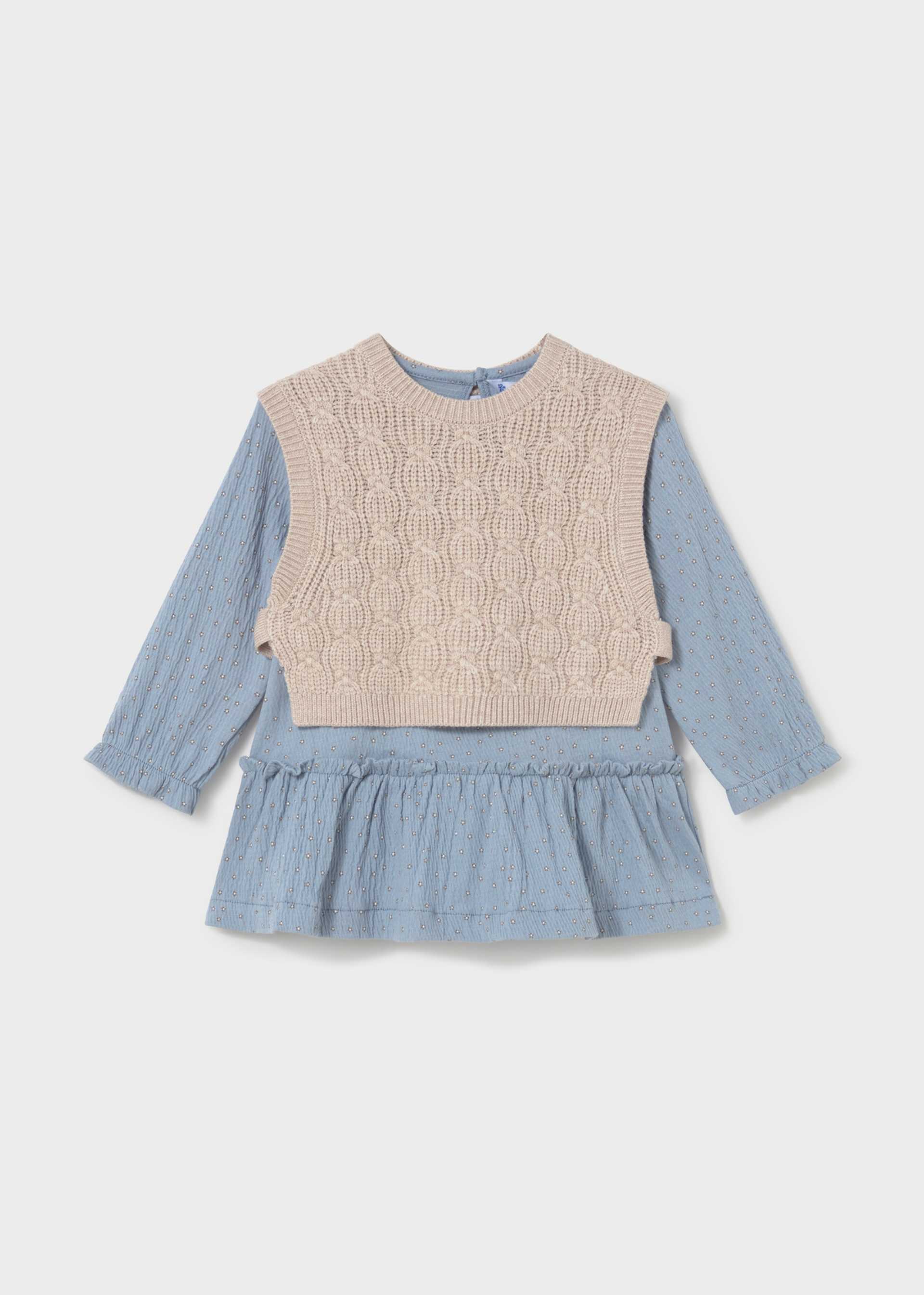 Vestido com colete bebé