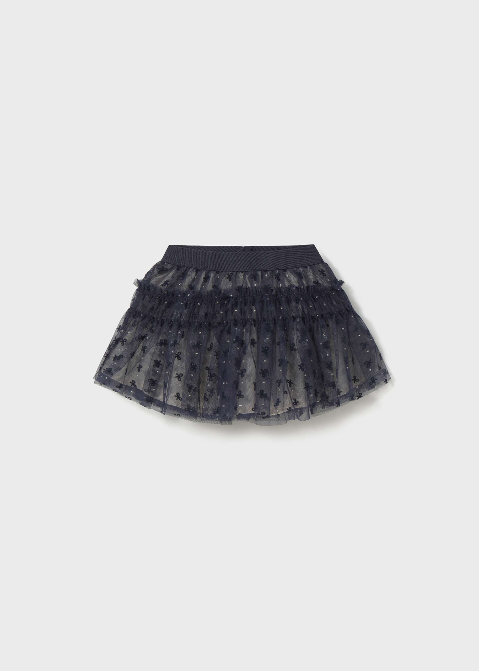 Jupe en tulle à pois bébé