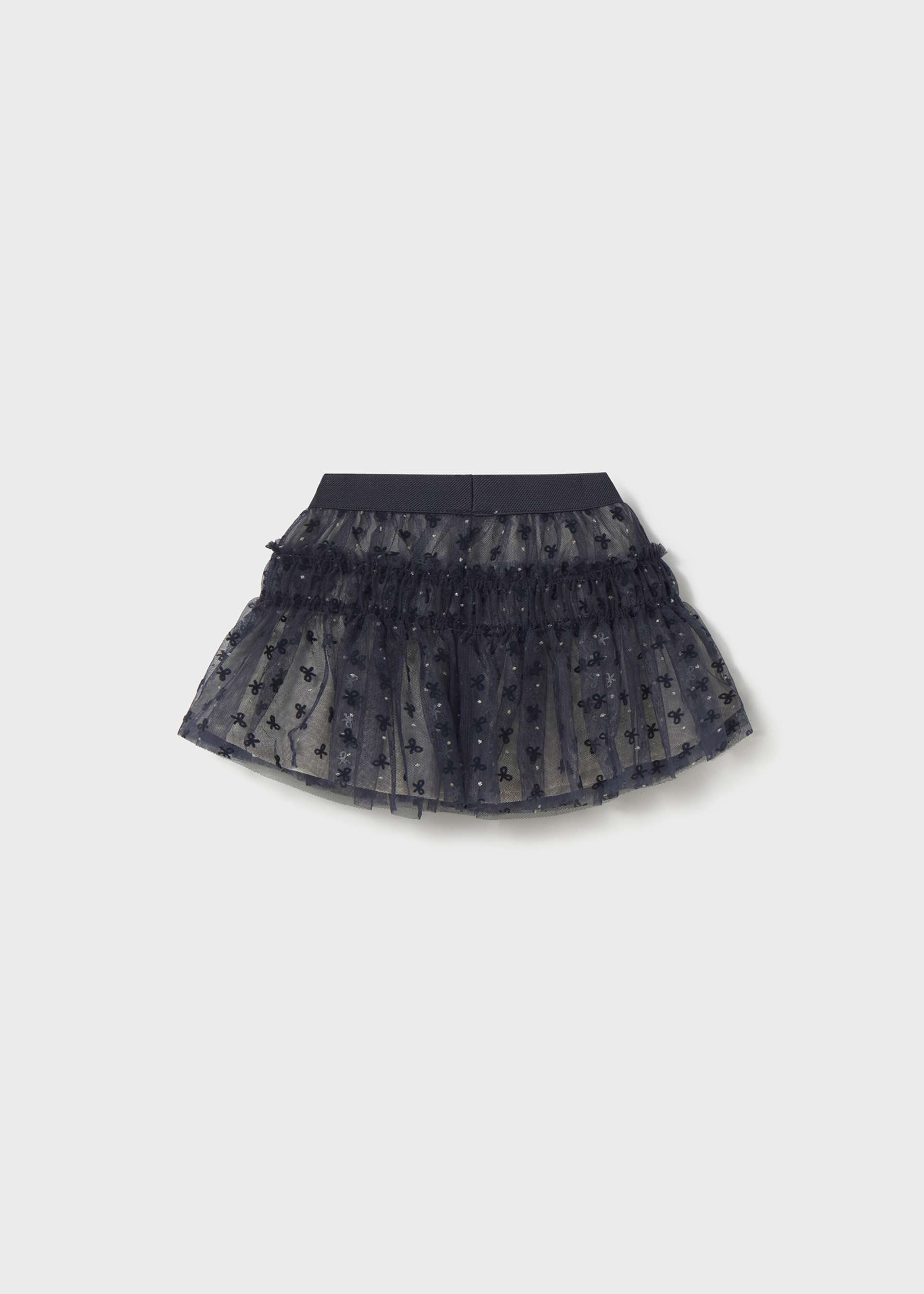 Jupe en tulle à pois bébé