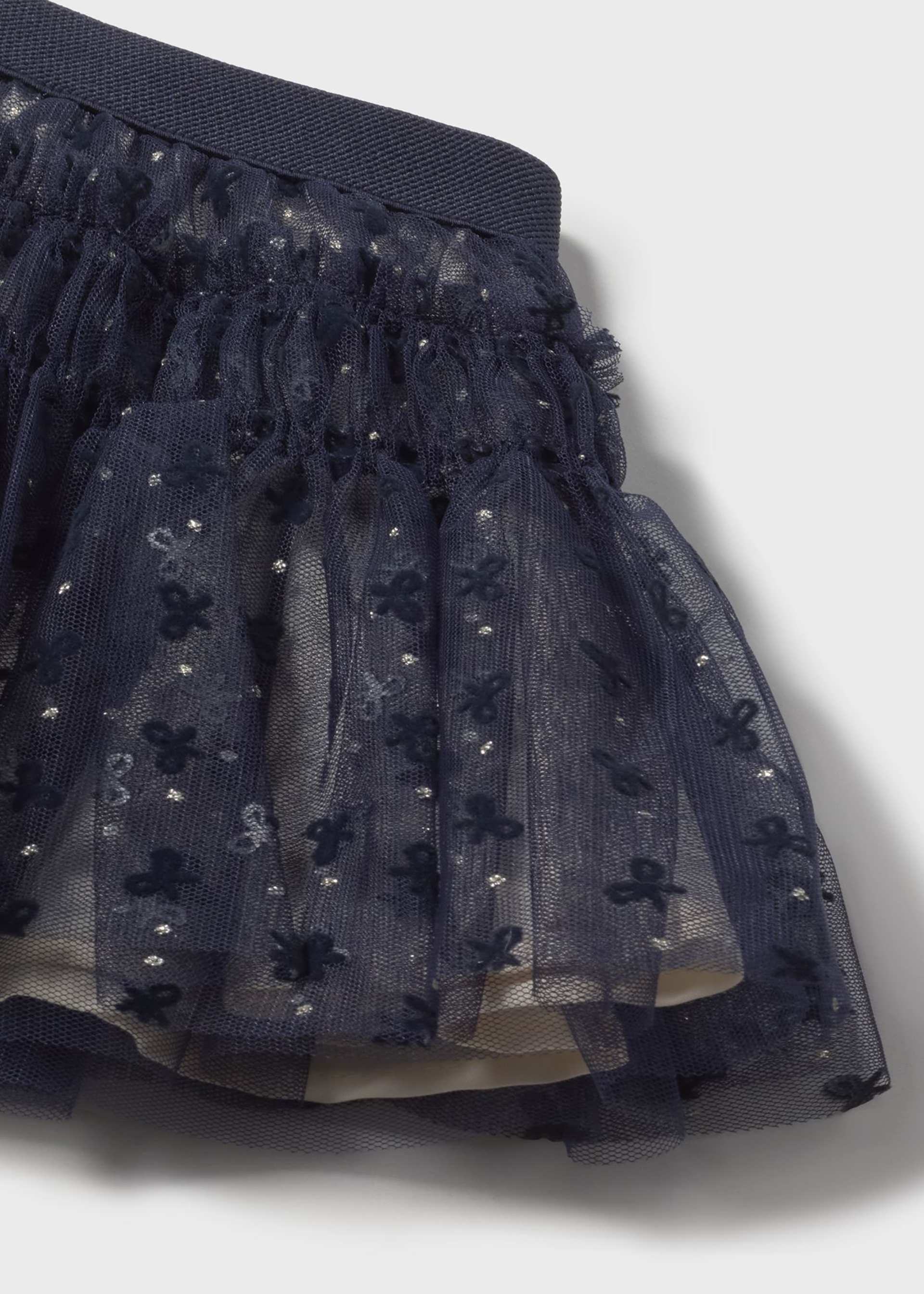 Jupe en tulle à pois bébé