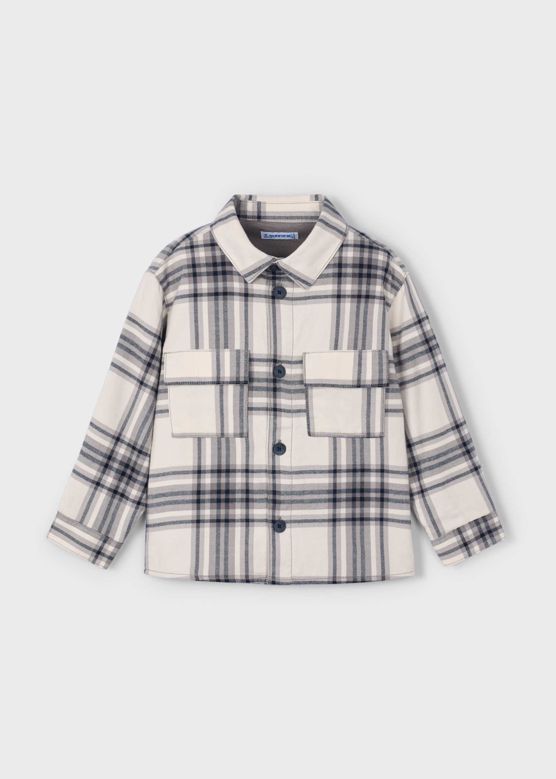 Boys check overshirt