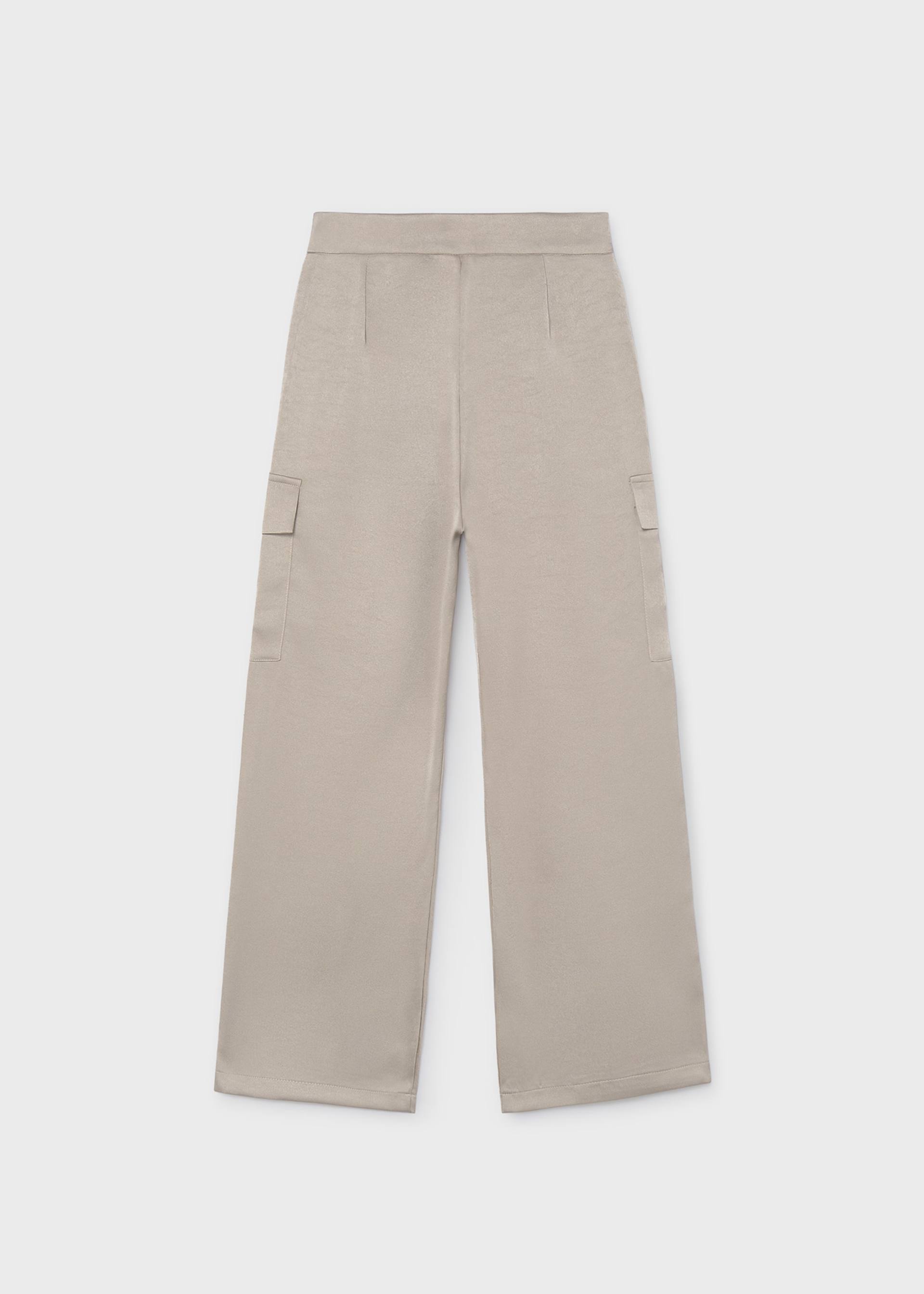 Pantaloni cargo satinati fata