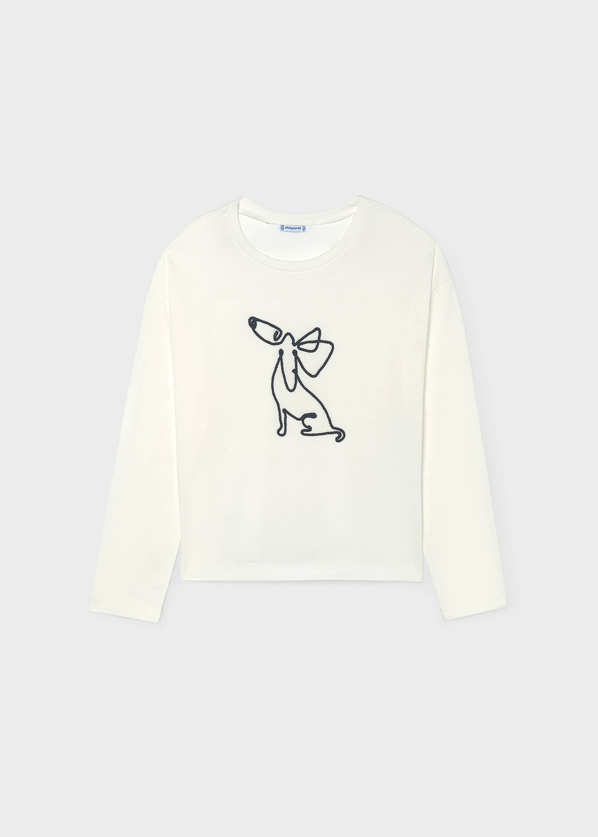 Girl T-Shirt With Scarf
