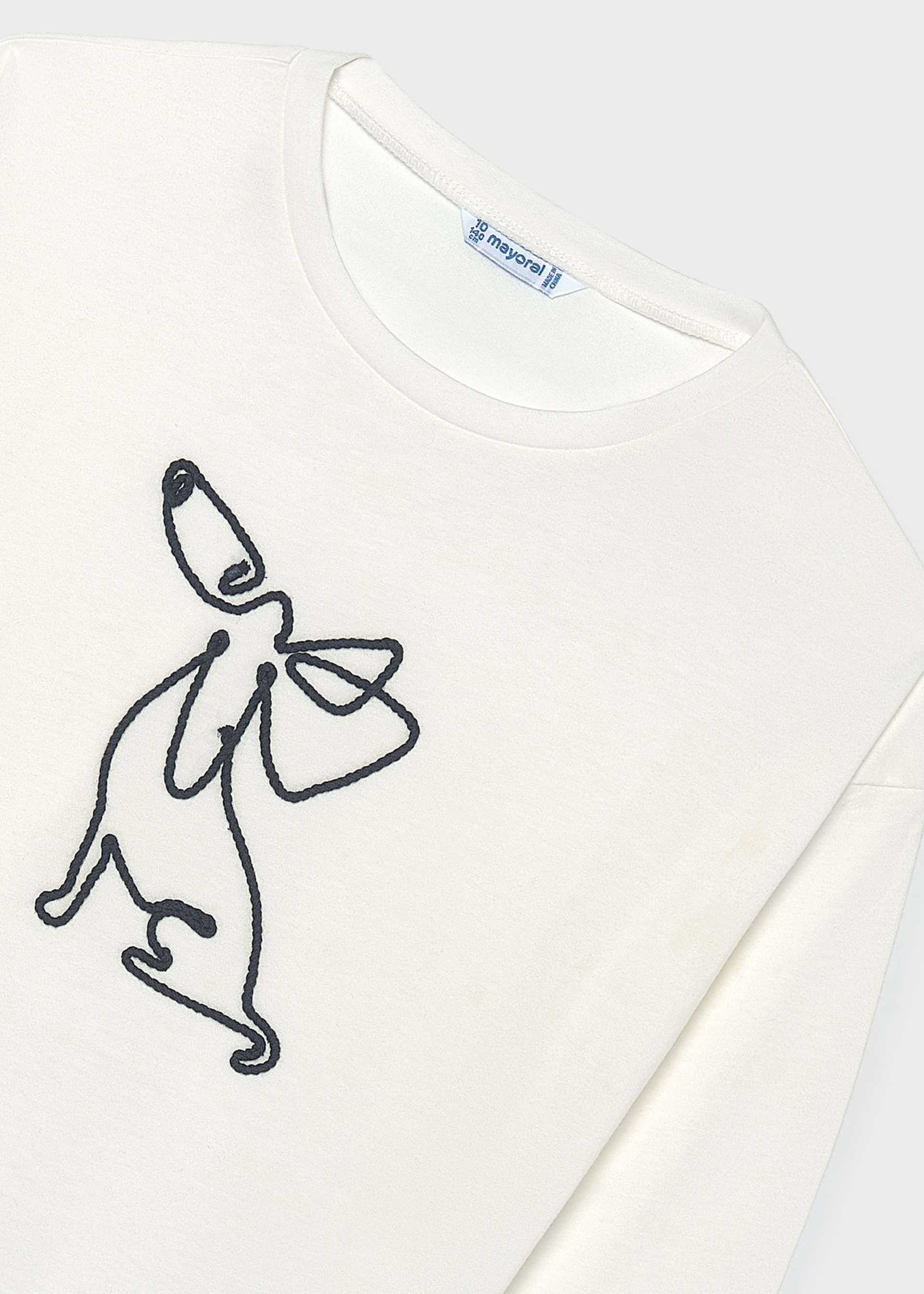 Girl T-Shirt With Scarf