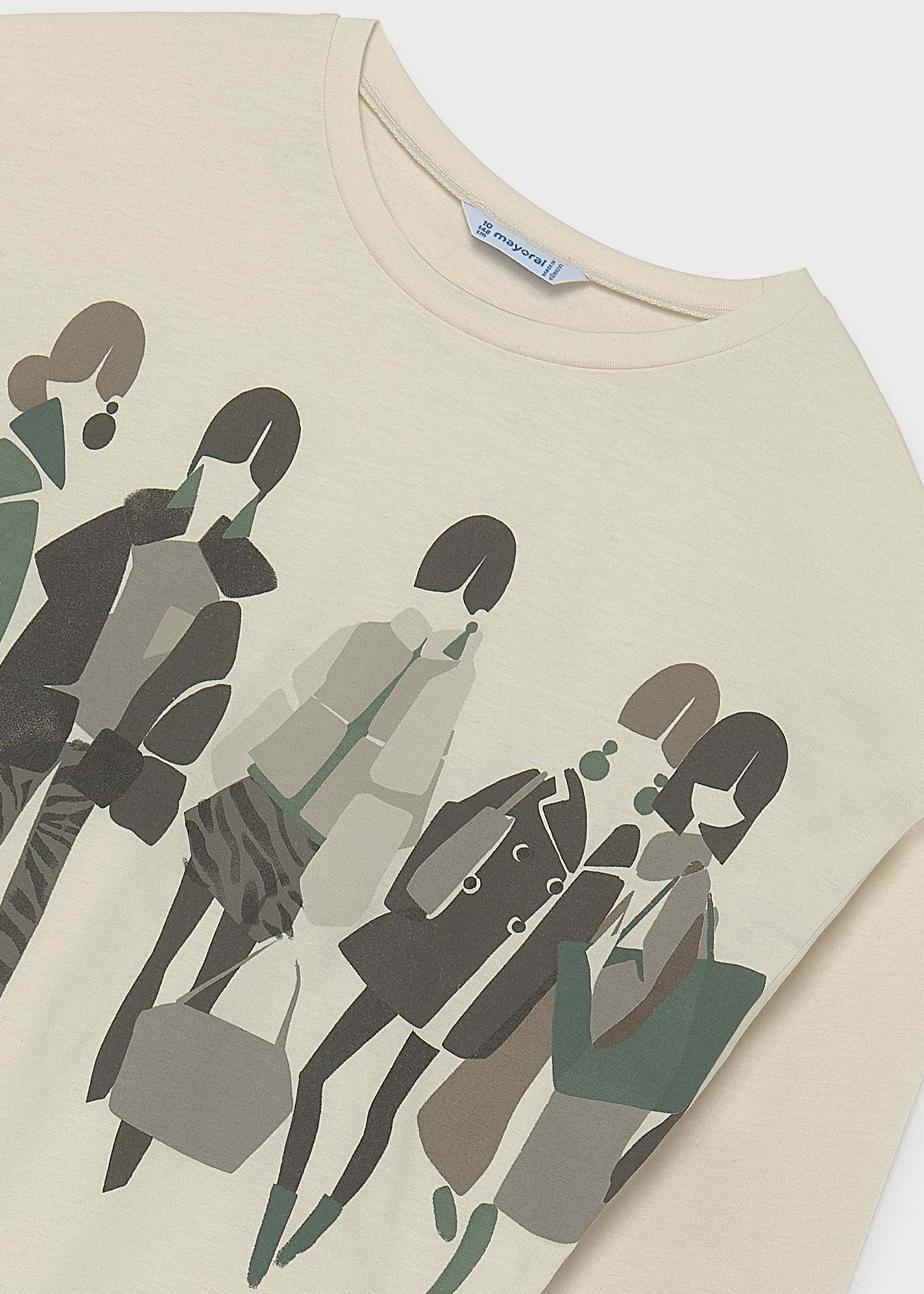 Shirt Printmotiv Teenager Mädchen