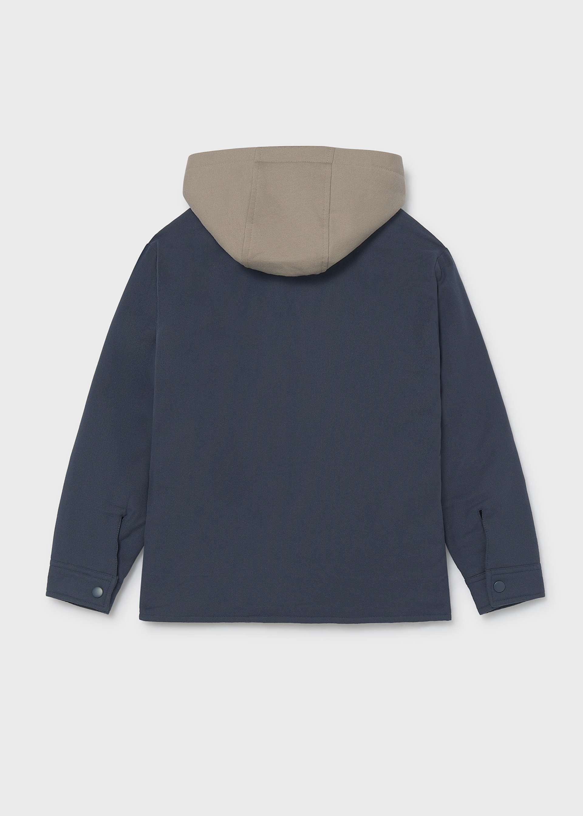 Boys' quilted hooded shirt