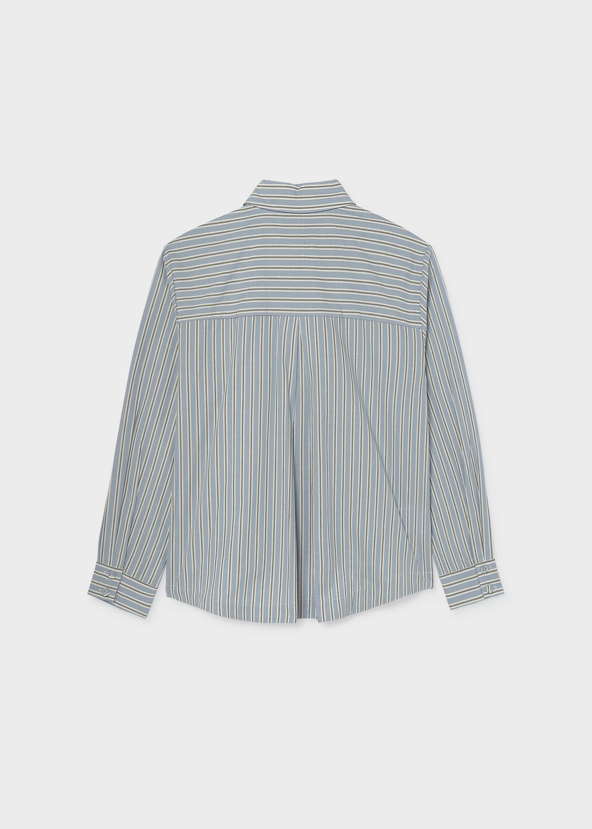 Blouse avec cravate fille