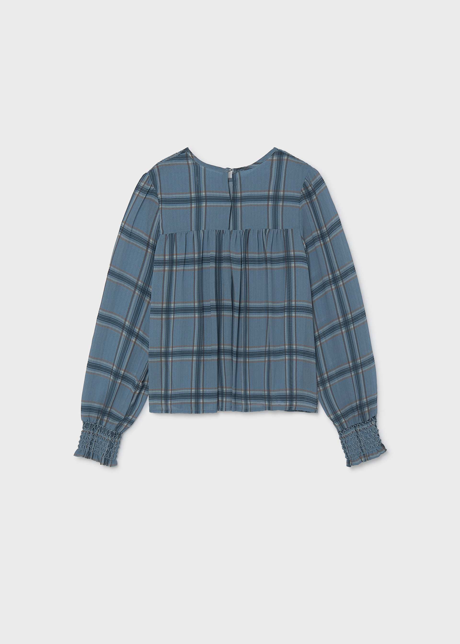 Chiffonbluse Smock-Muste Teenager Mädchen