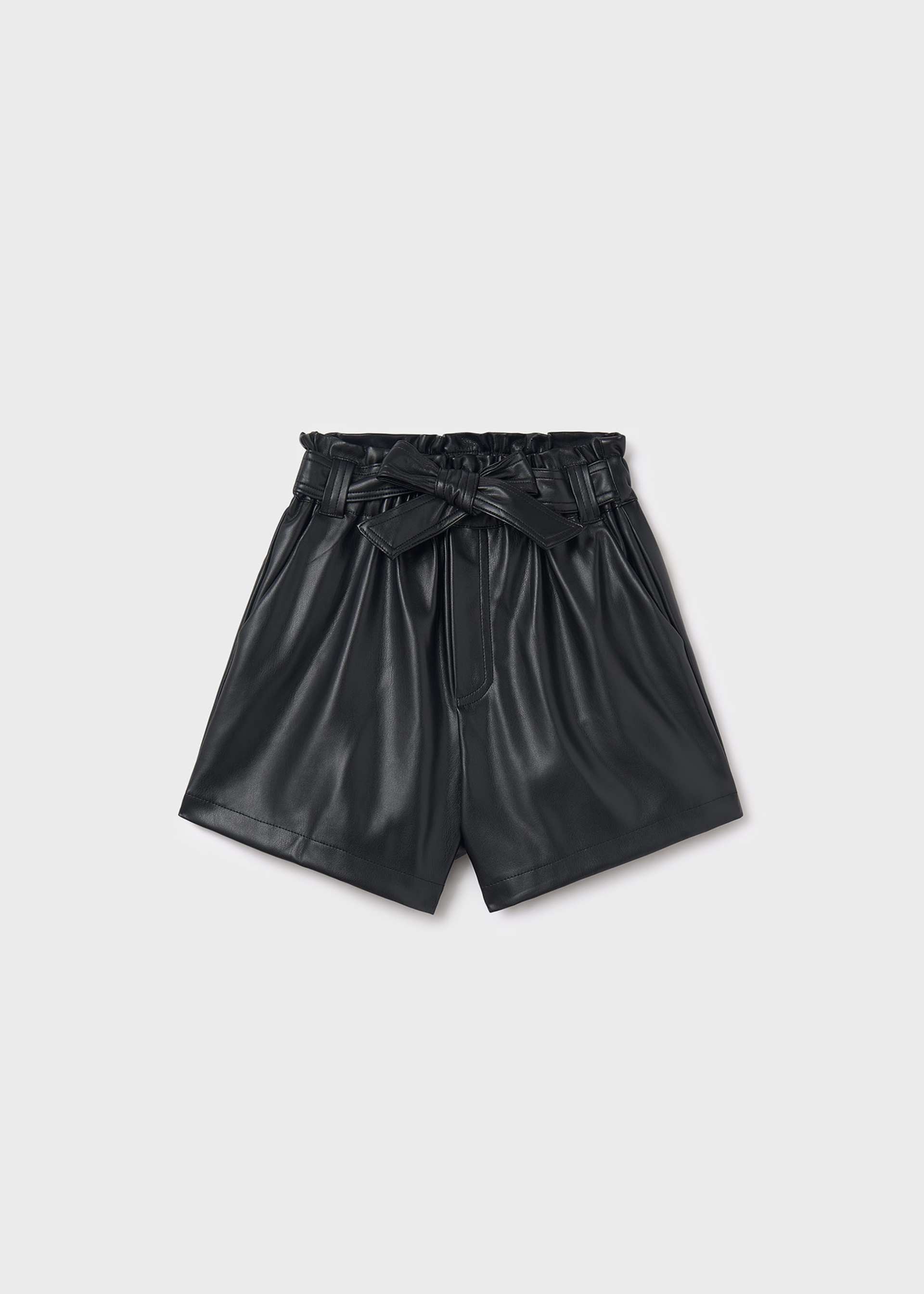 Girls leatherette shorts