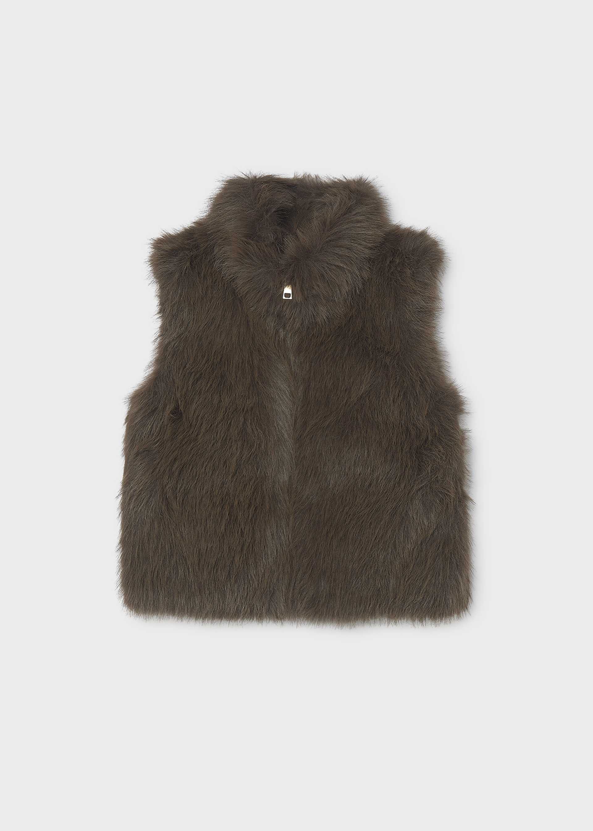 Gilet en fourrure fille