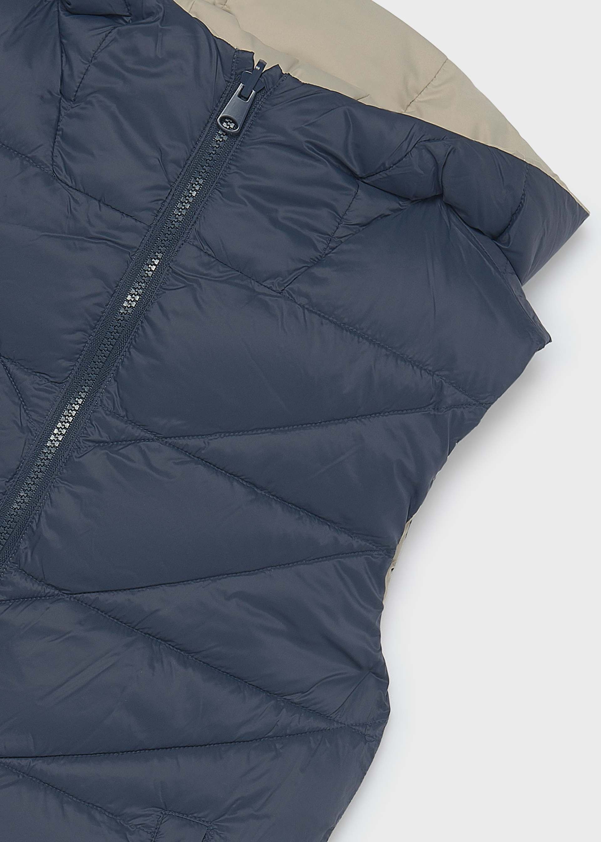 Reversible padded waistcoat for boys