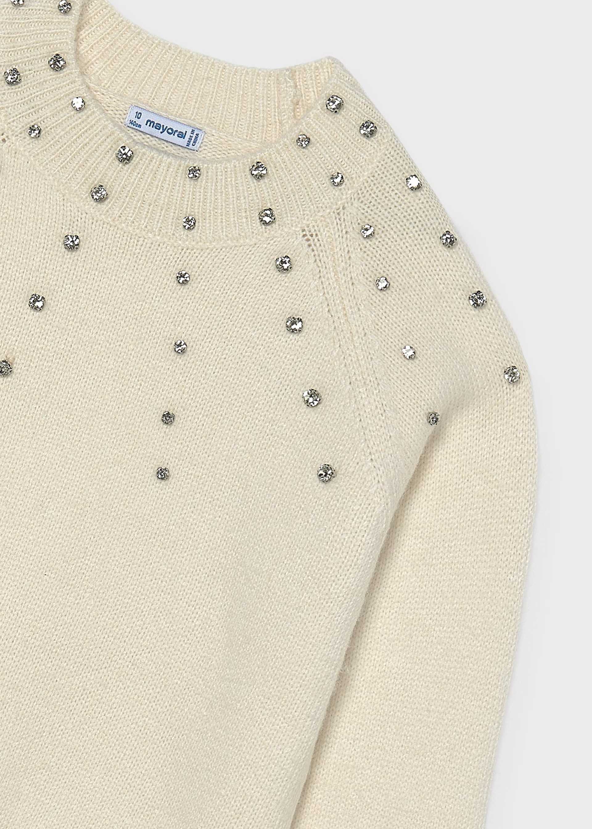 Girls' rhinestone jumper