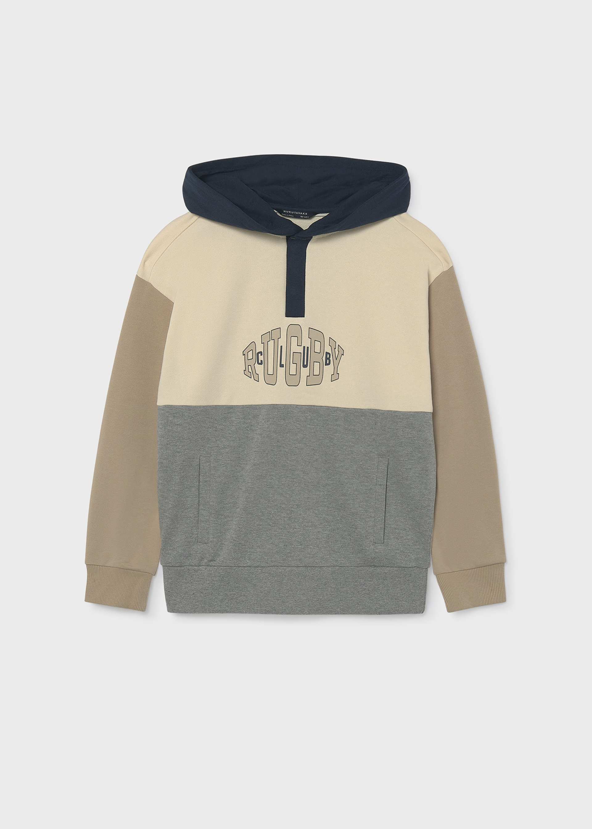 Boys' screen-printed hooded sweatshirt