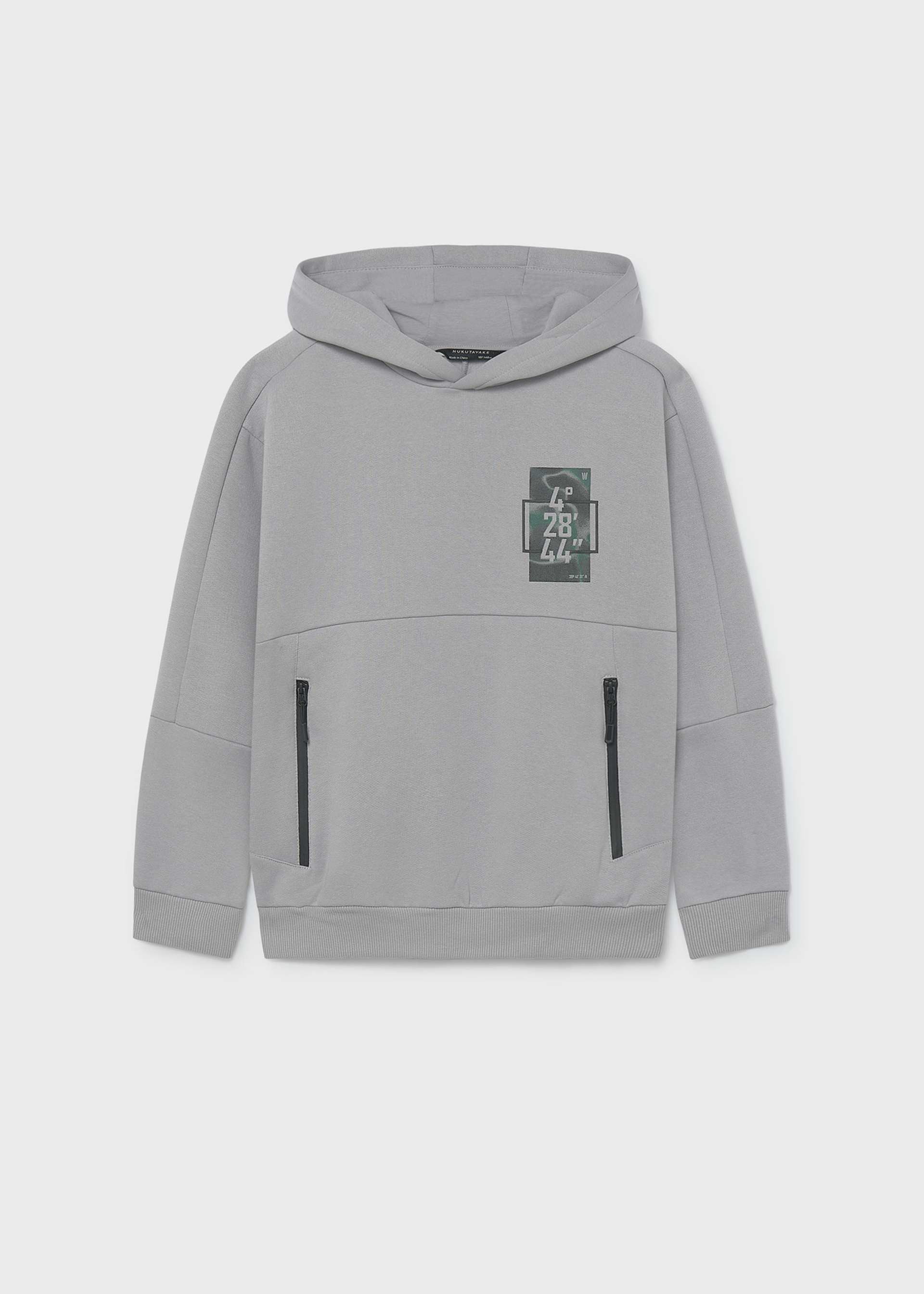 Boys' hooded zip-up sweatshirt