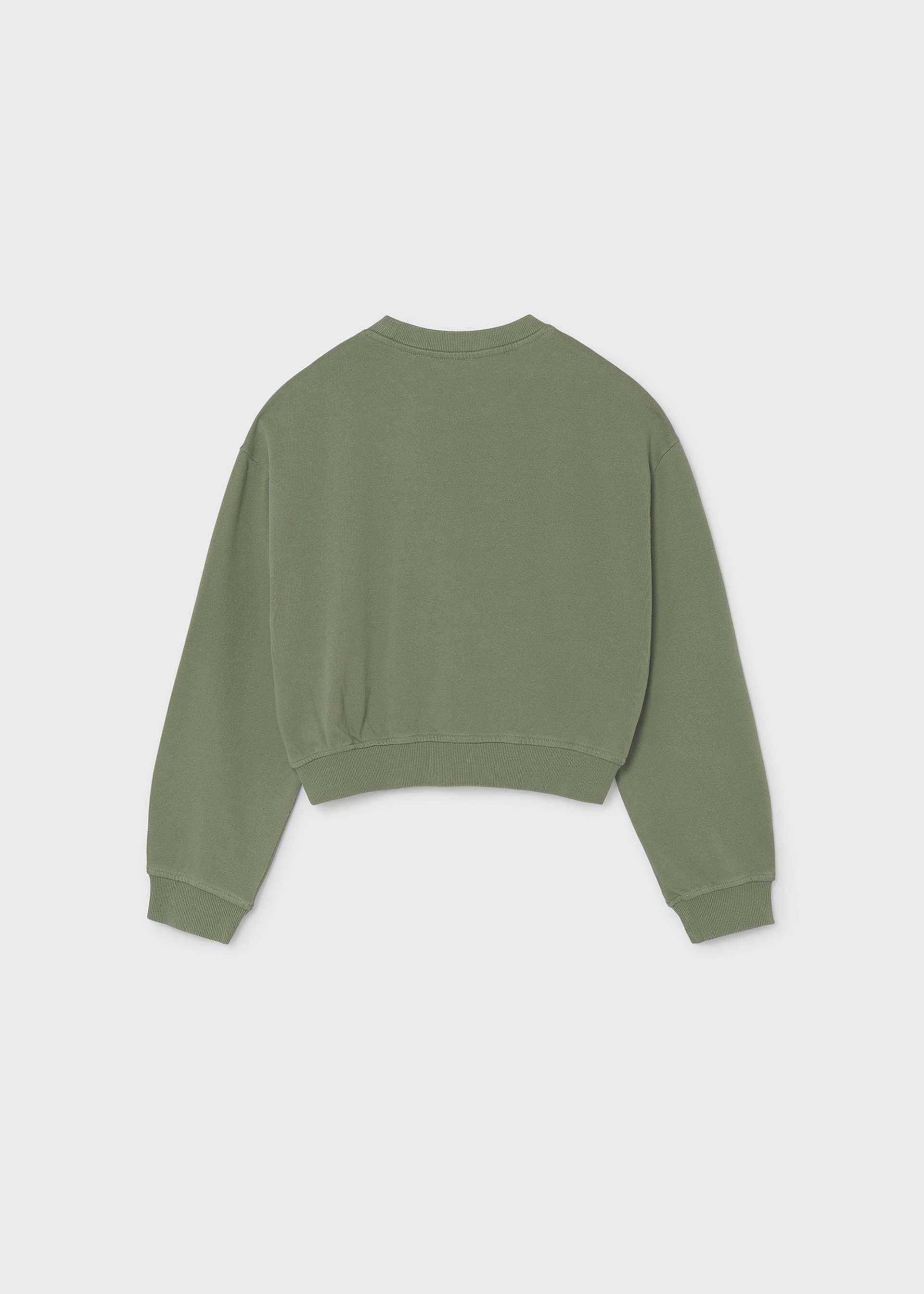 Embroidered girls' sweatshirt