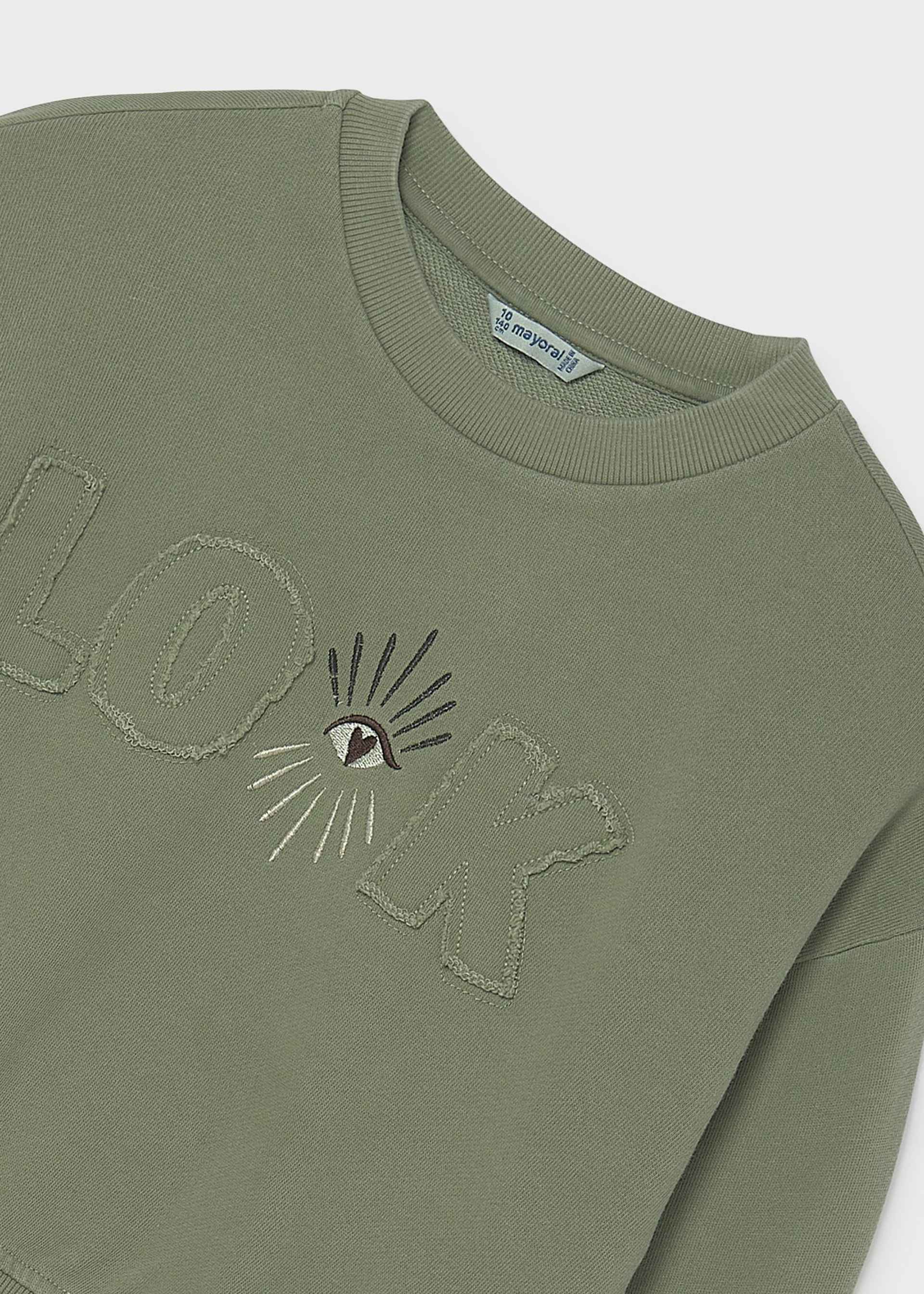 Girl Embroidered Sweatshirt