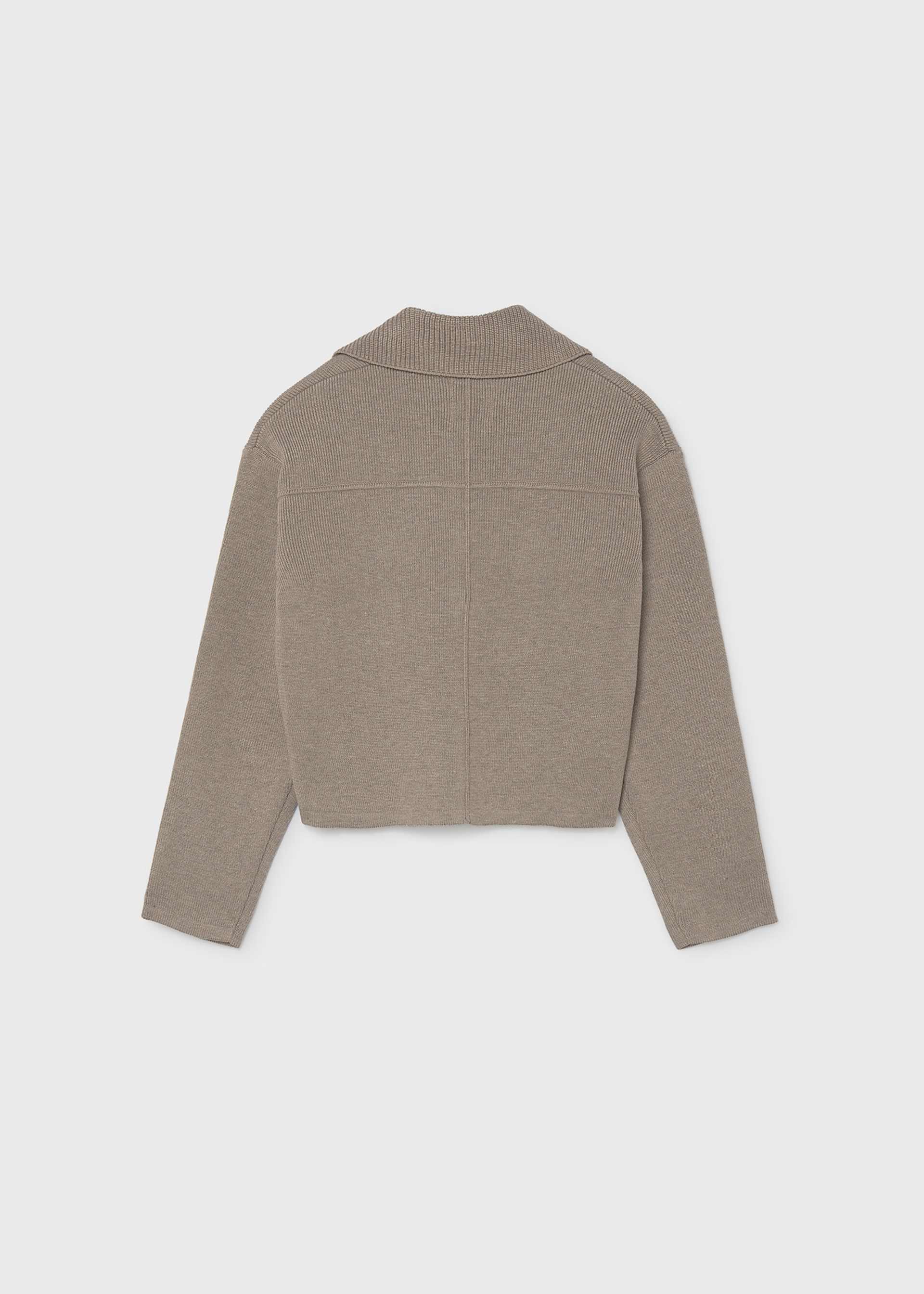 Girl Knit Jacket With Pockets