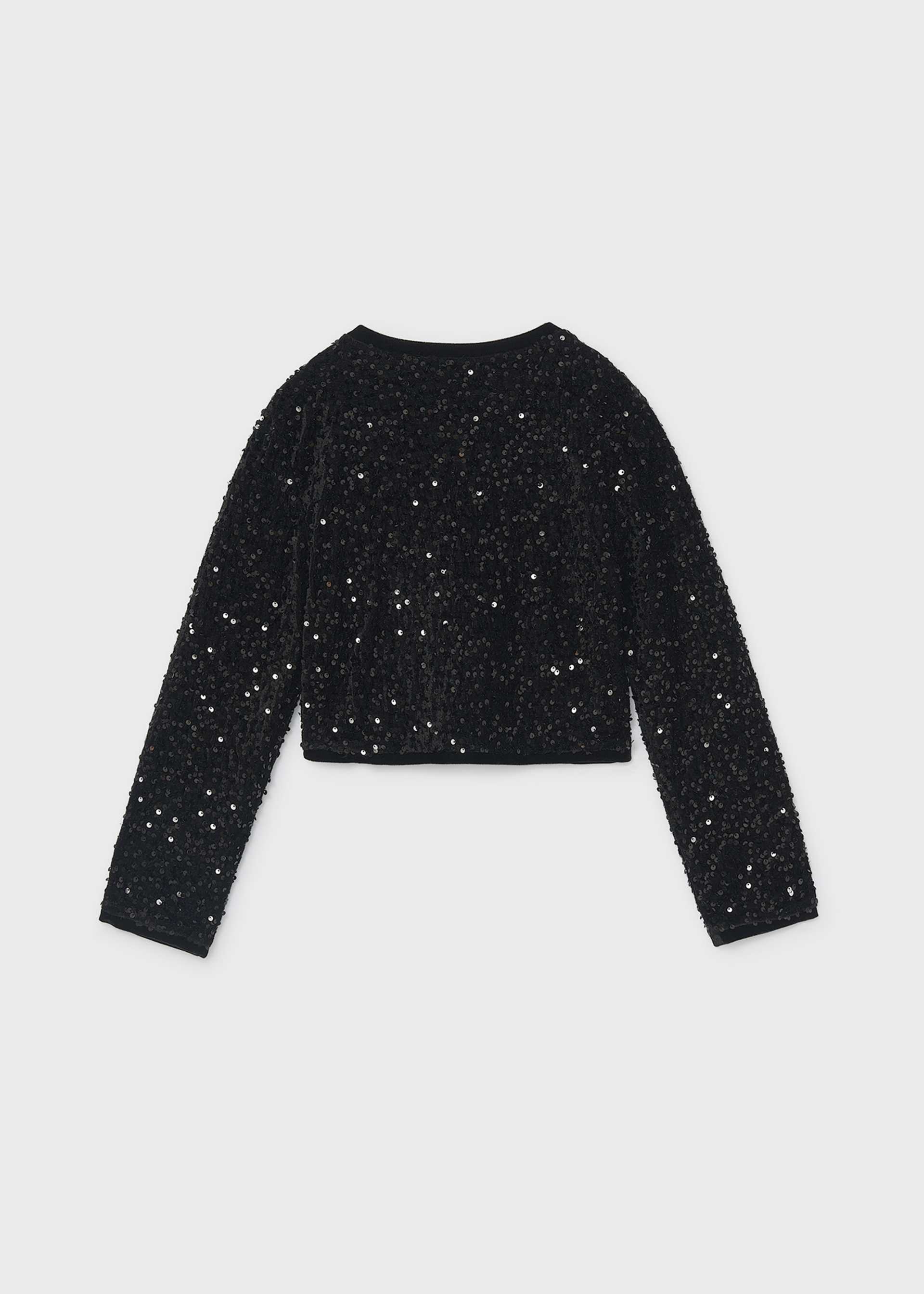 Samtjacke Pailleten Teenager Mädchen