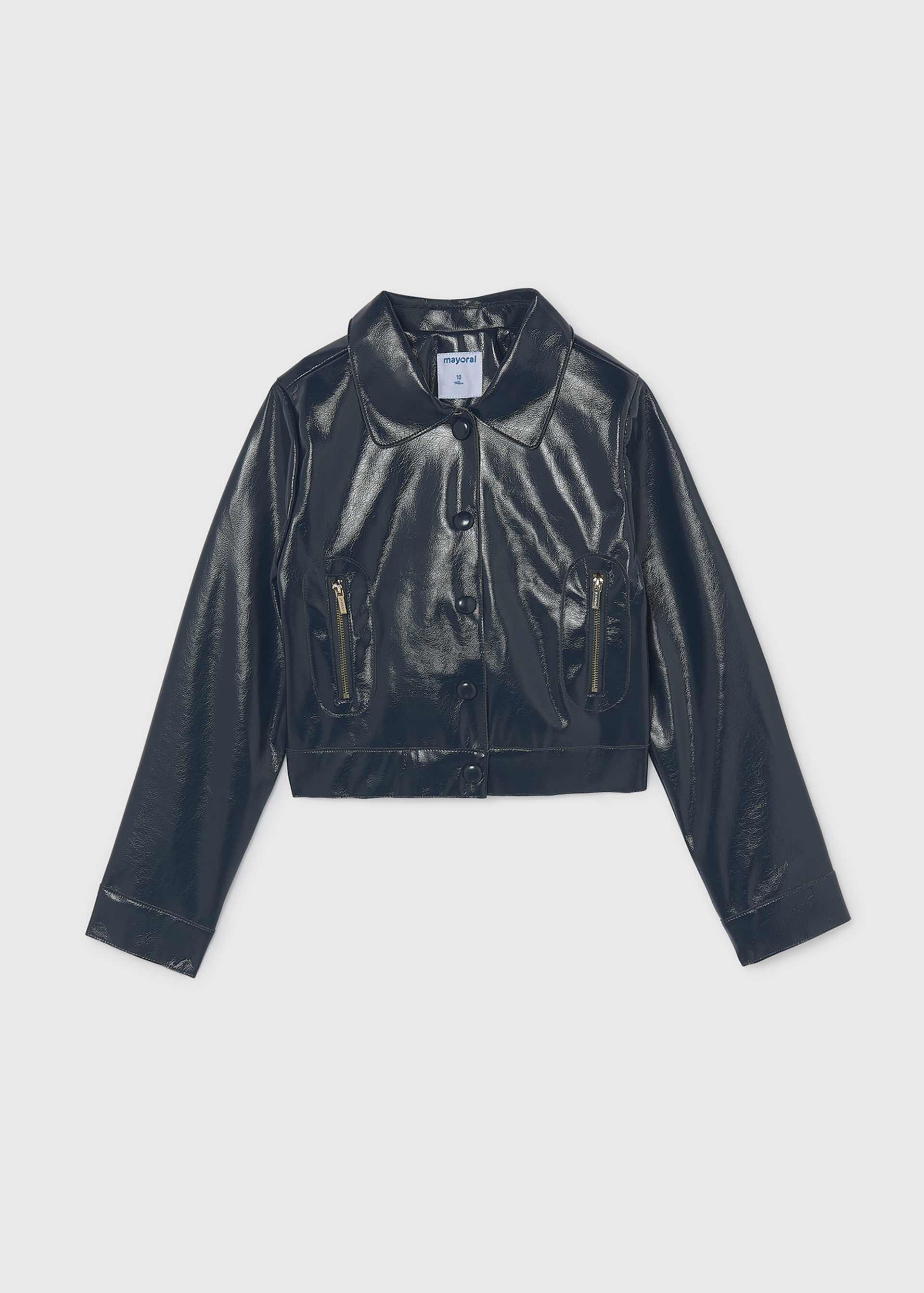 Girl Patent Leather Jacket
