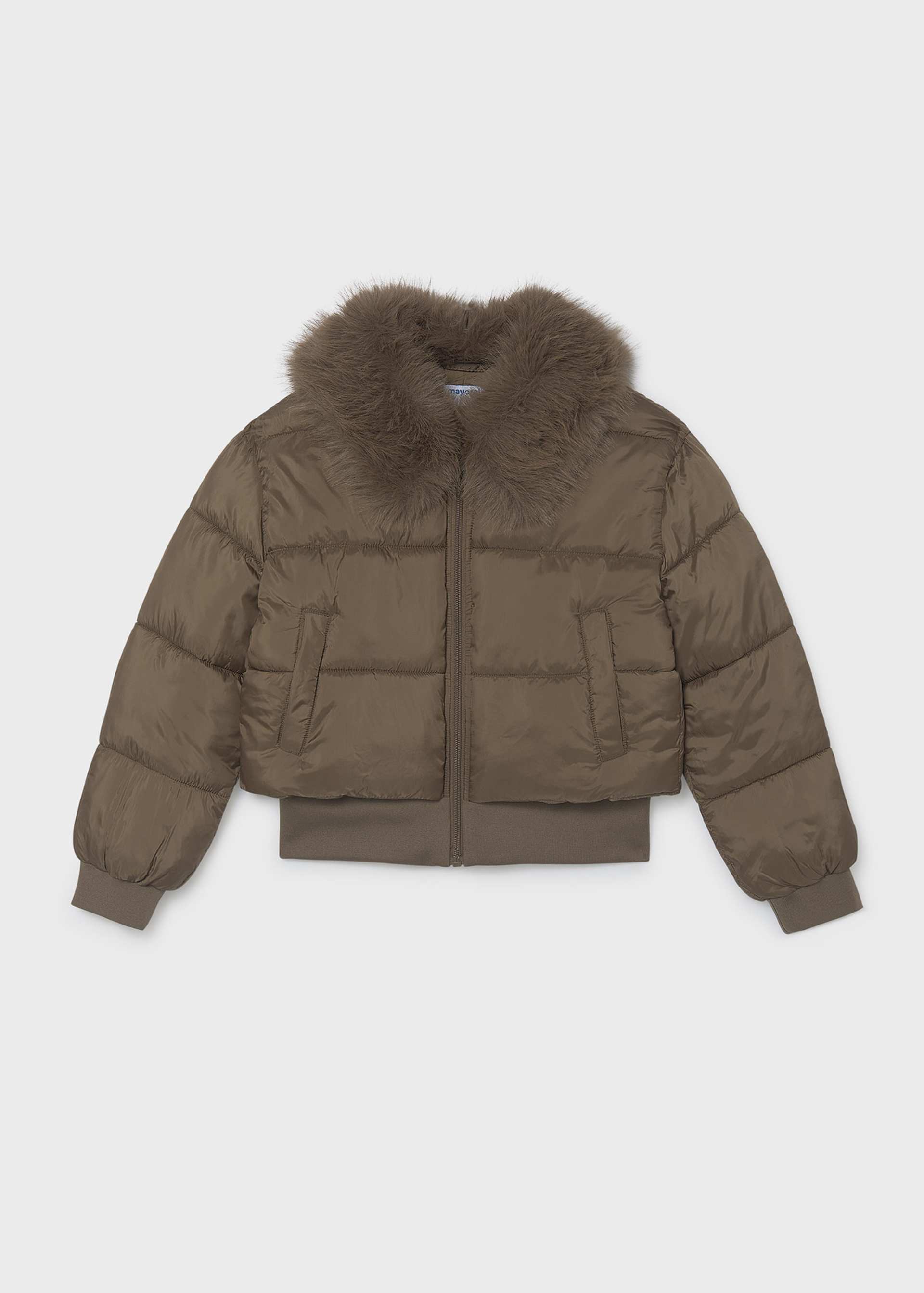 Chaquetón cropped pelo chica