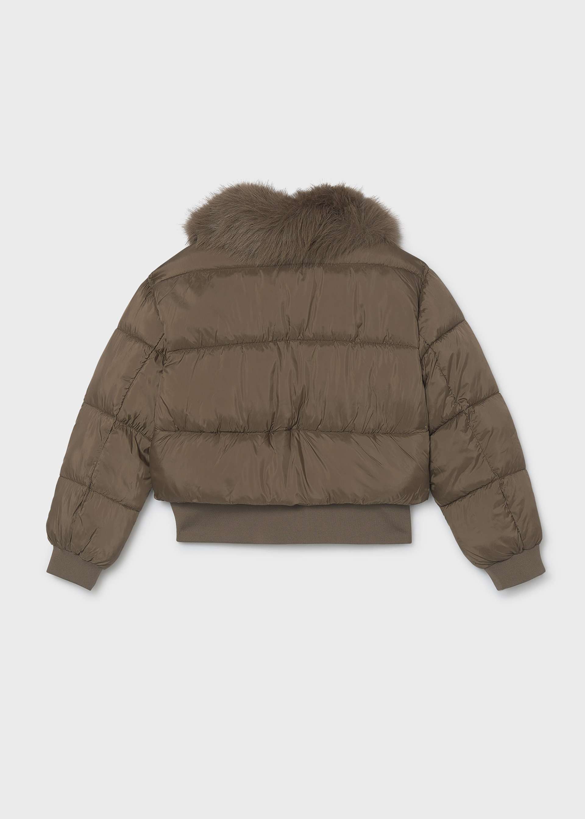 Girl's cropped fur jacket