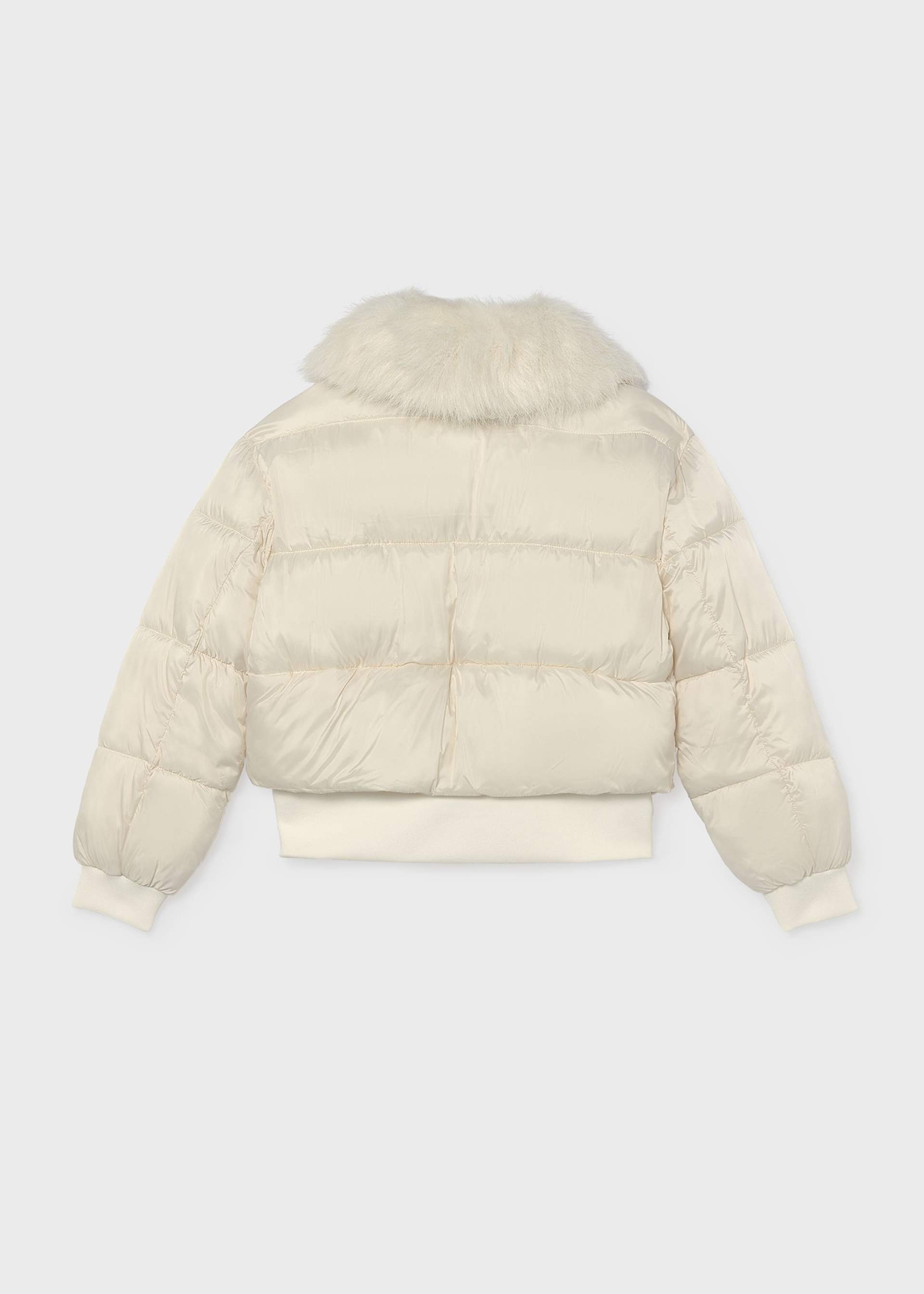 Chaquetón cropped pelo chica