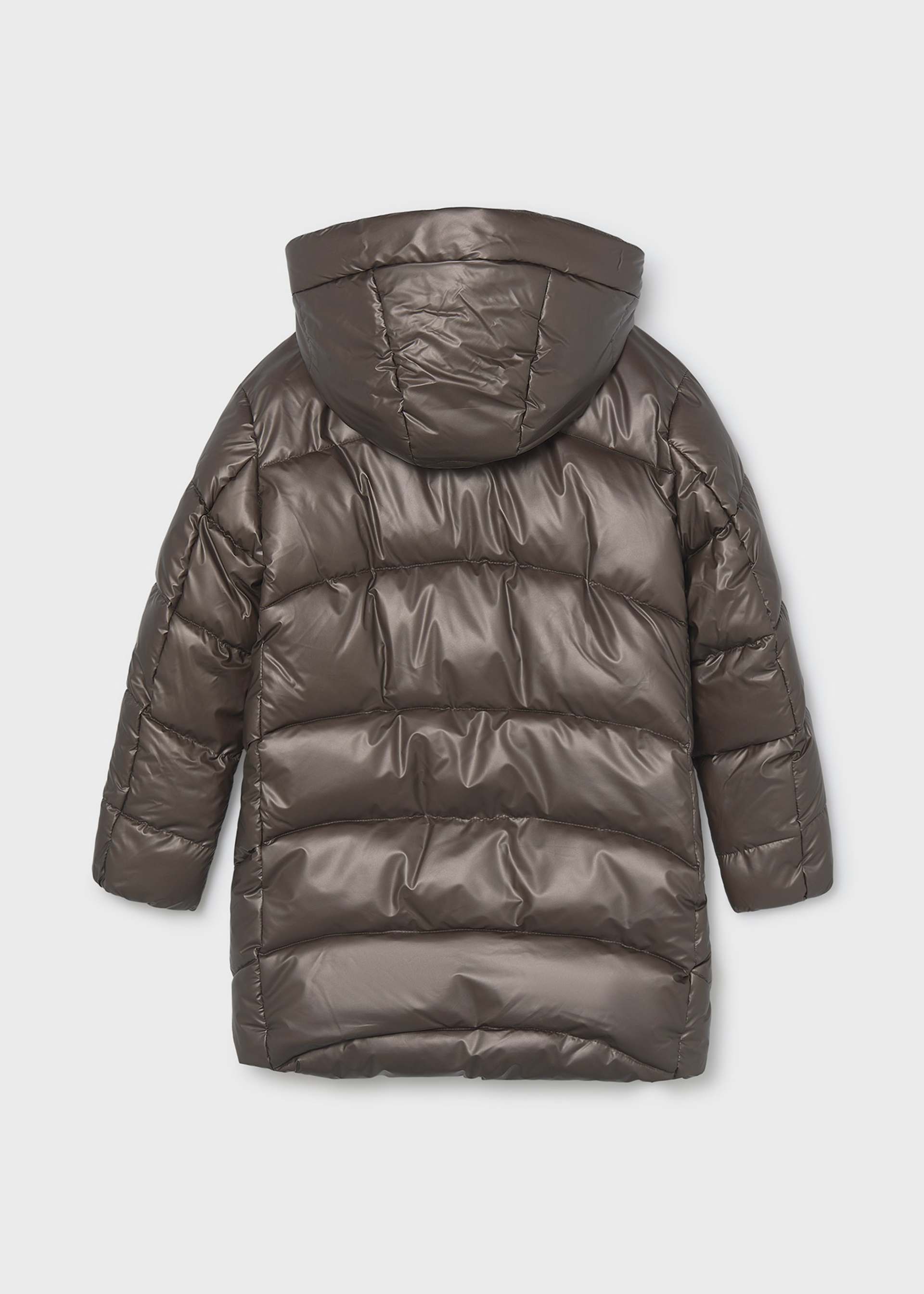 Long quilted coat for girls