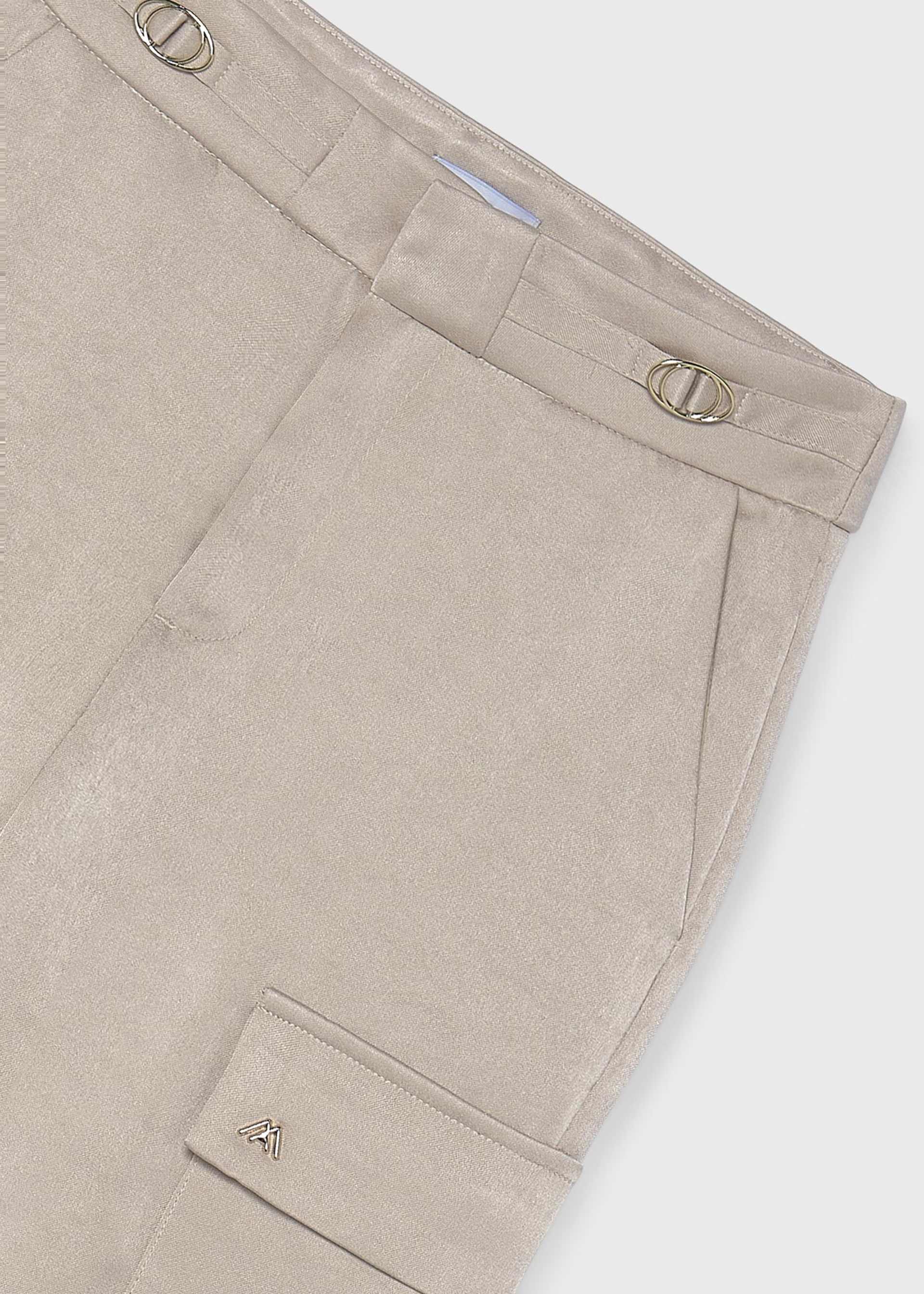 Pantaloni cargo satinati fata