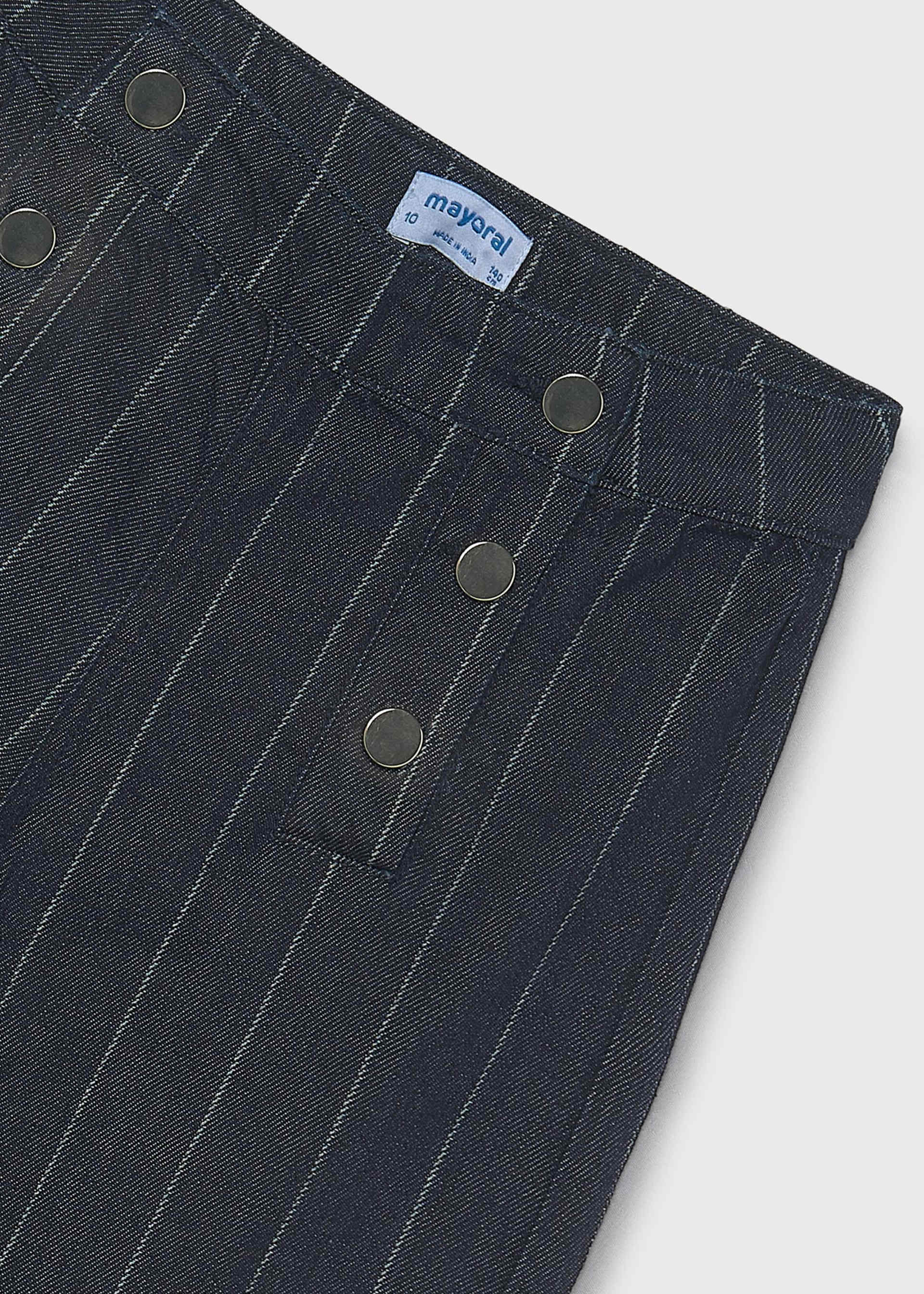 Jeanshose gestreift wide leg Teenager Mädchen