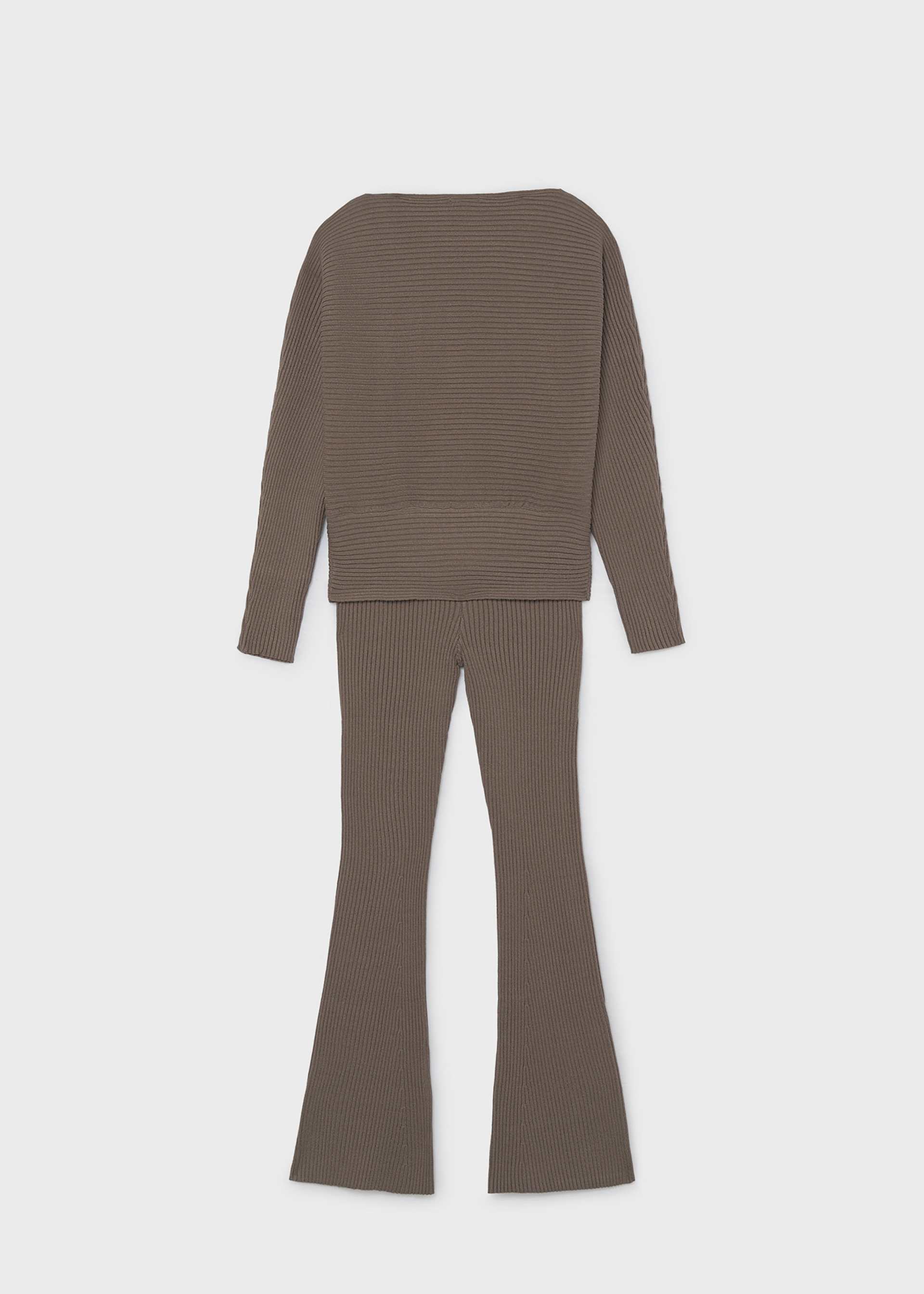 Girls' ribbed jumper and trousers set