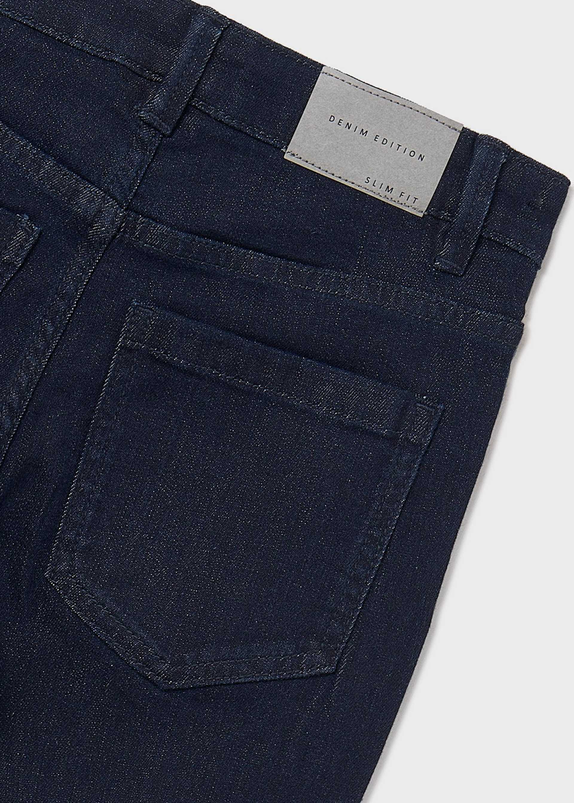 Pantalon en denim basique ajusté unisexe Pantalon en denim basique ajusté unisexe