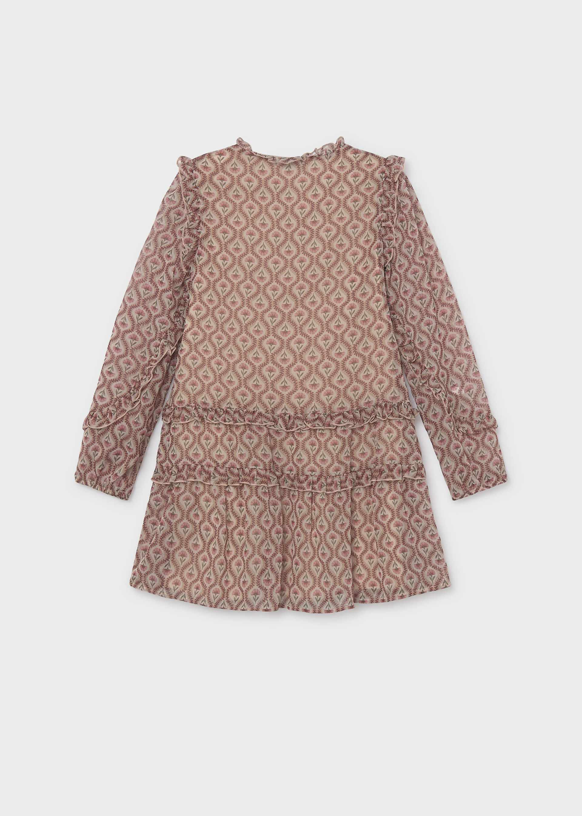 Robe bambula imprimée fille