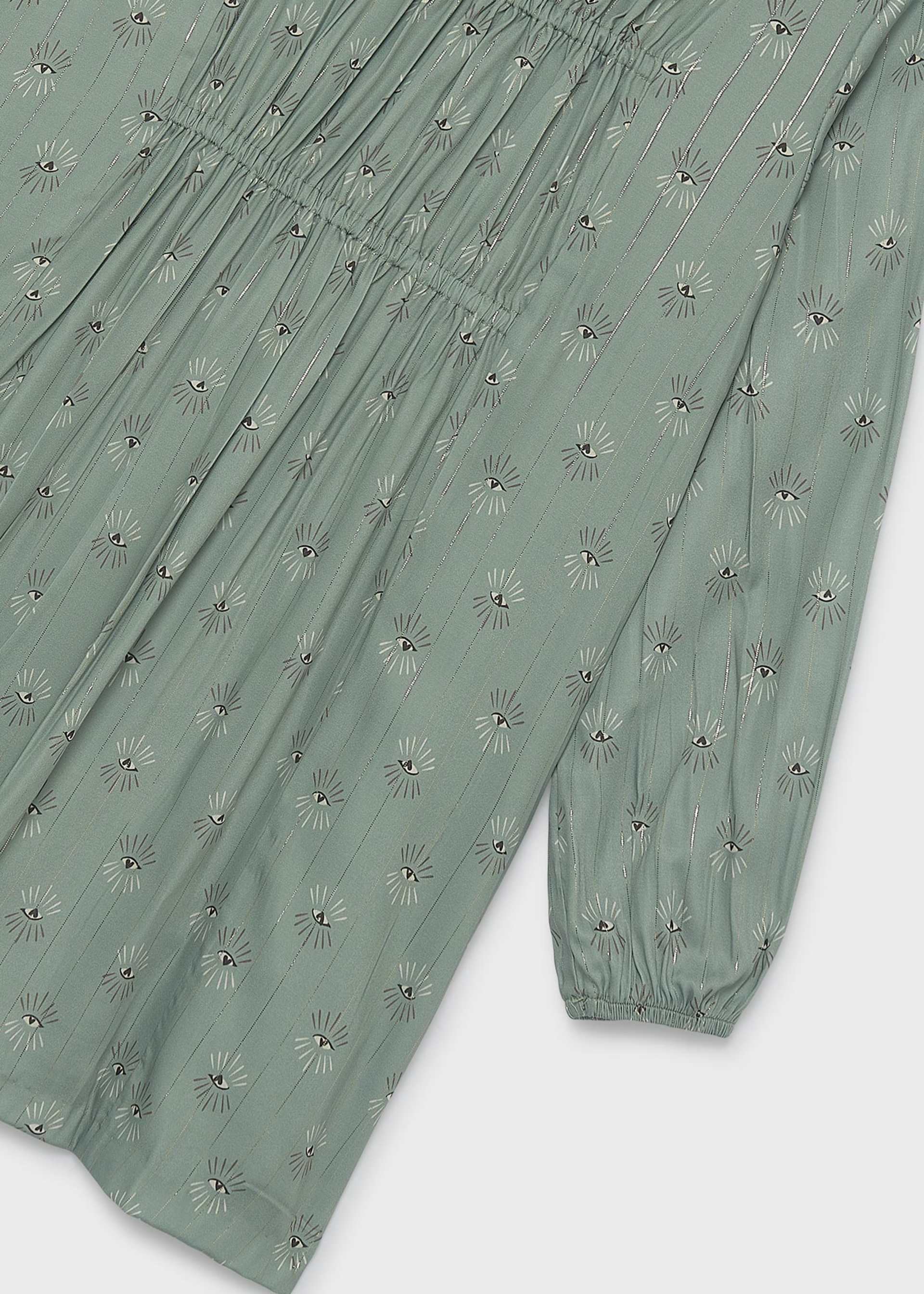 Kleid Satinoptik Printdesign Teenager Mädchen