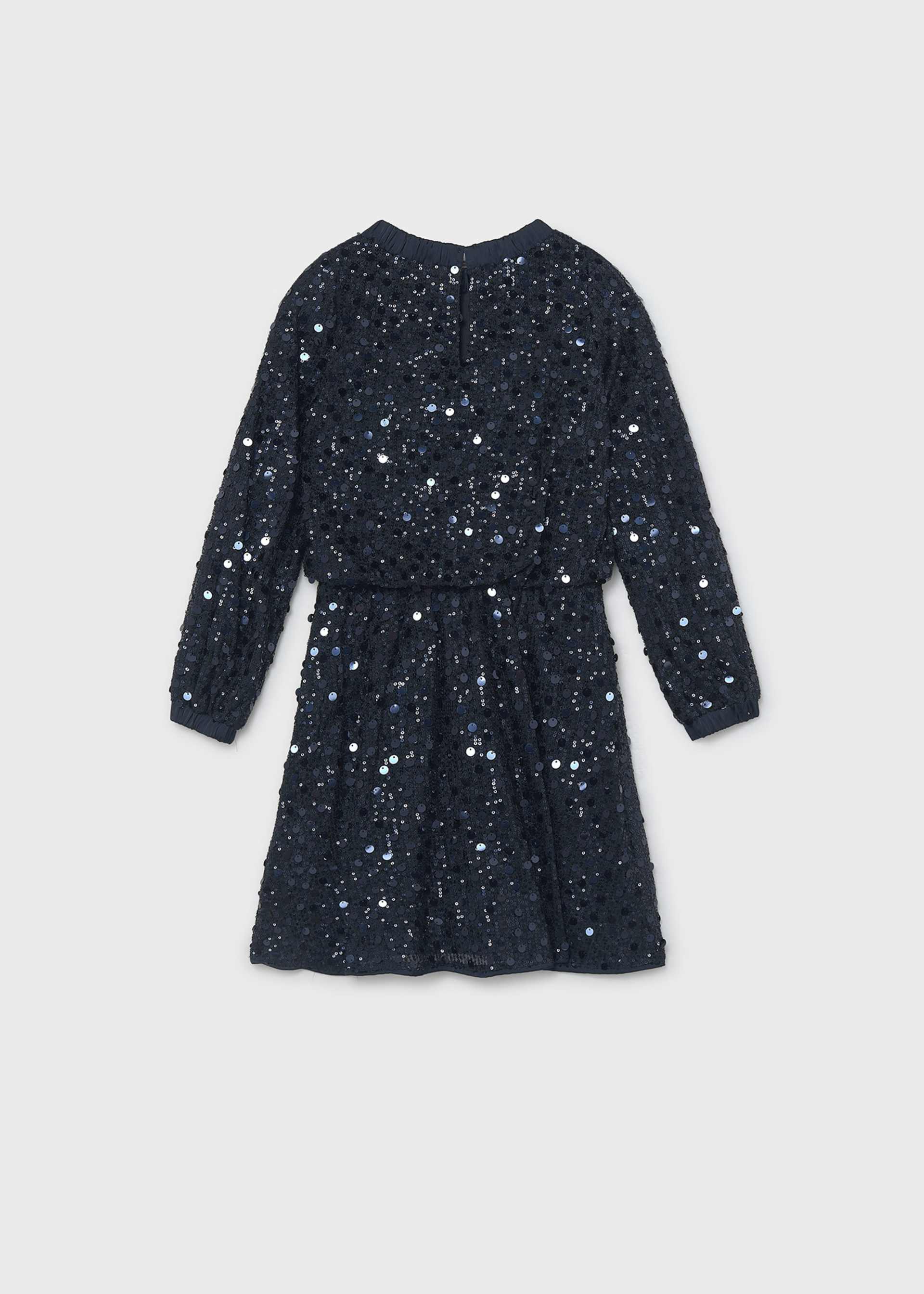 Kleid Pailleten Teenager Mädchen