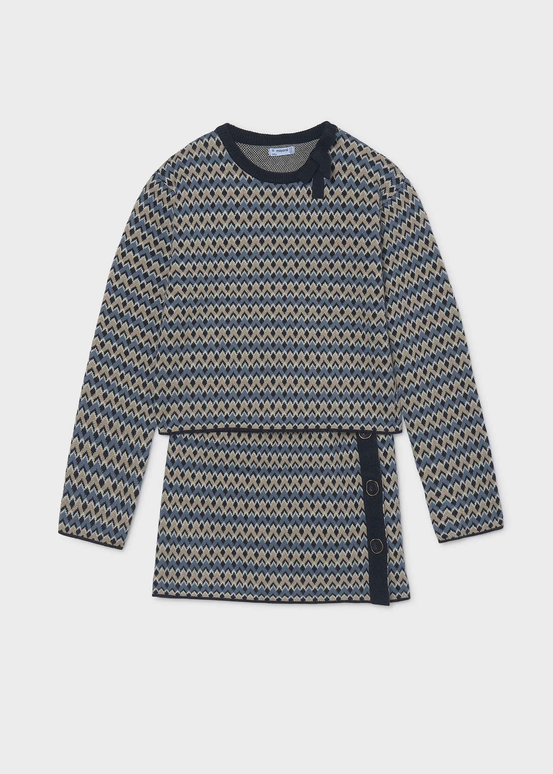 Completo gonna e maglione ragazza