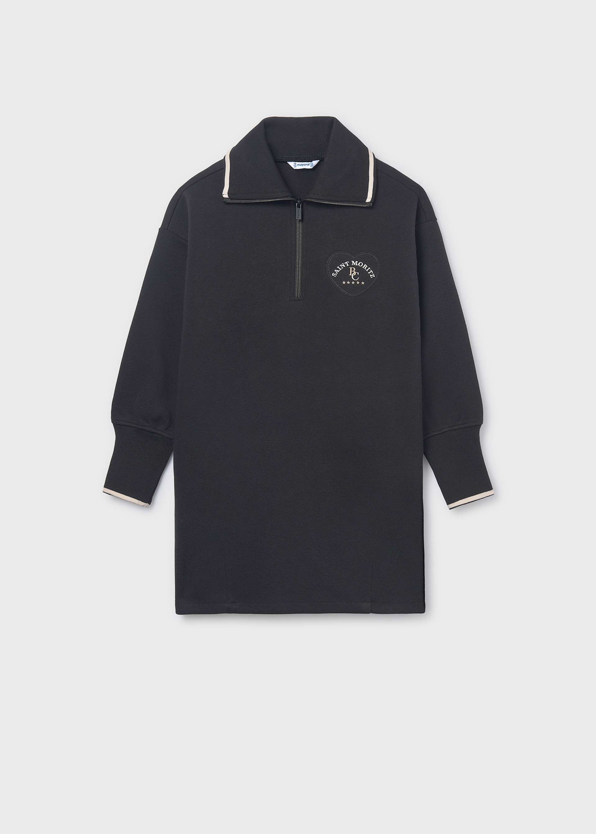Girl Quarter Zip Dress