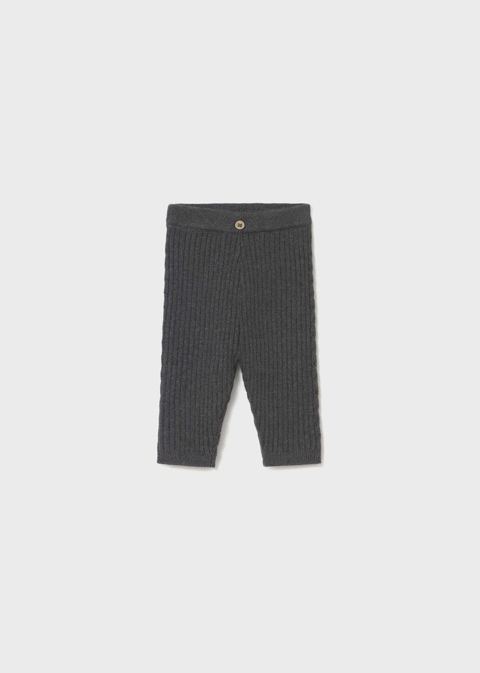 Newborn girl knitted leggings