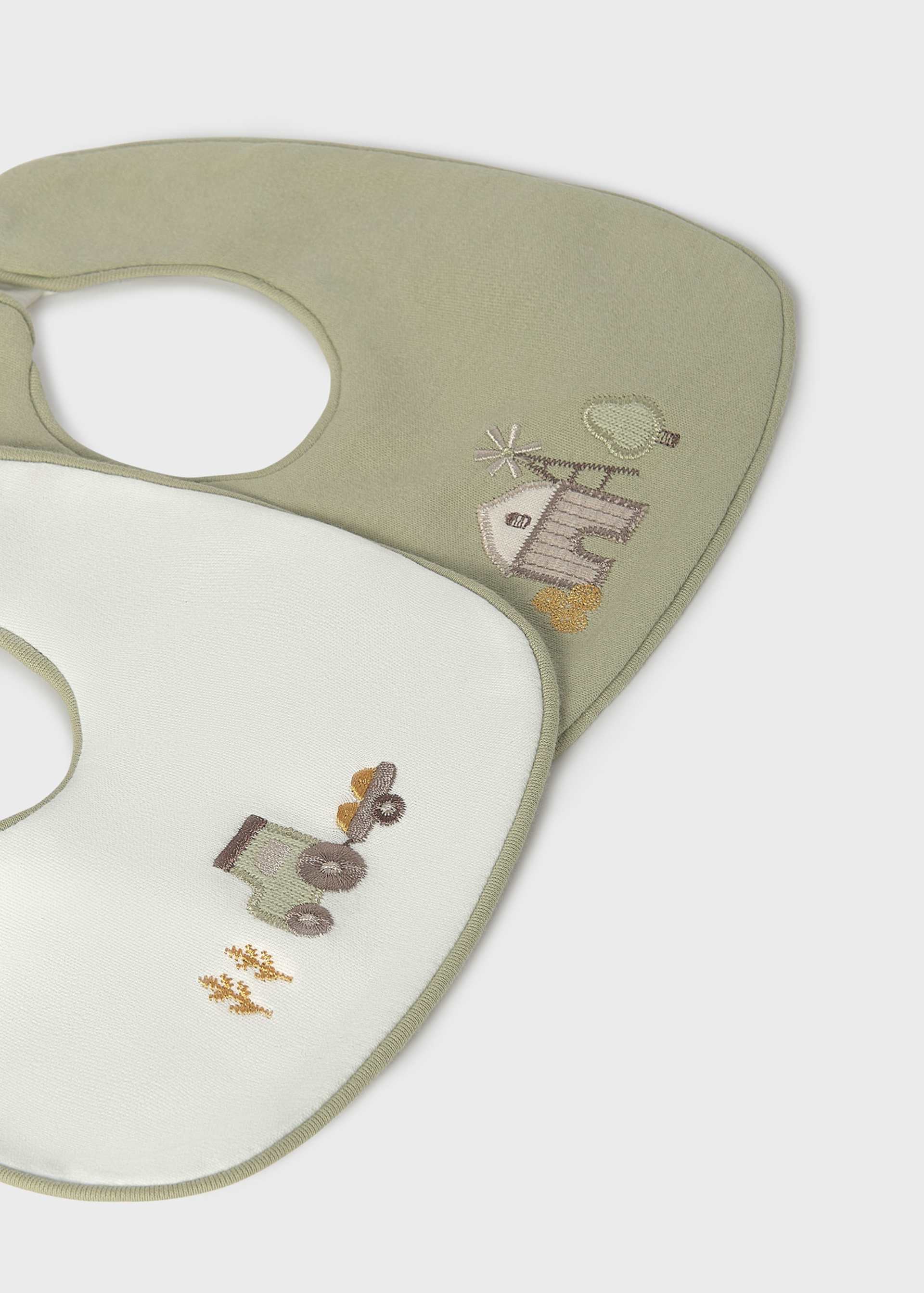 Set of 2 waterproof baby bibs