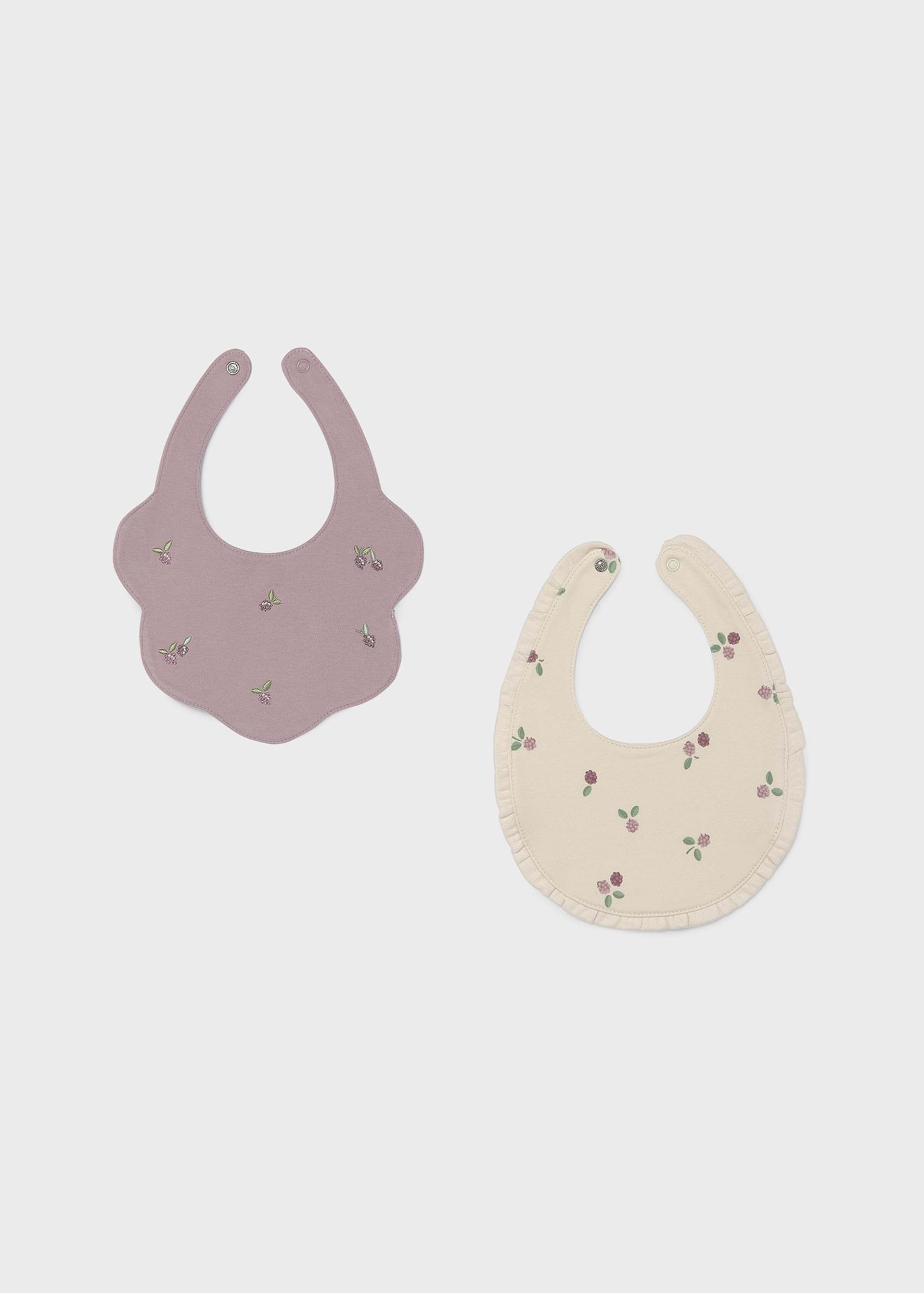 Lot 2 bavoirs imperméables bébé