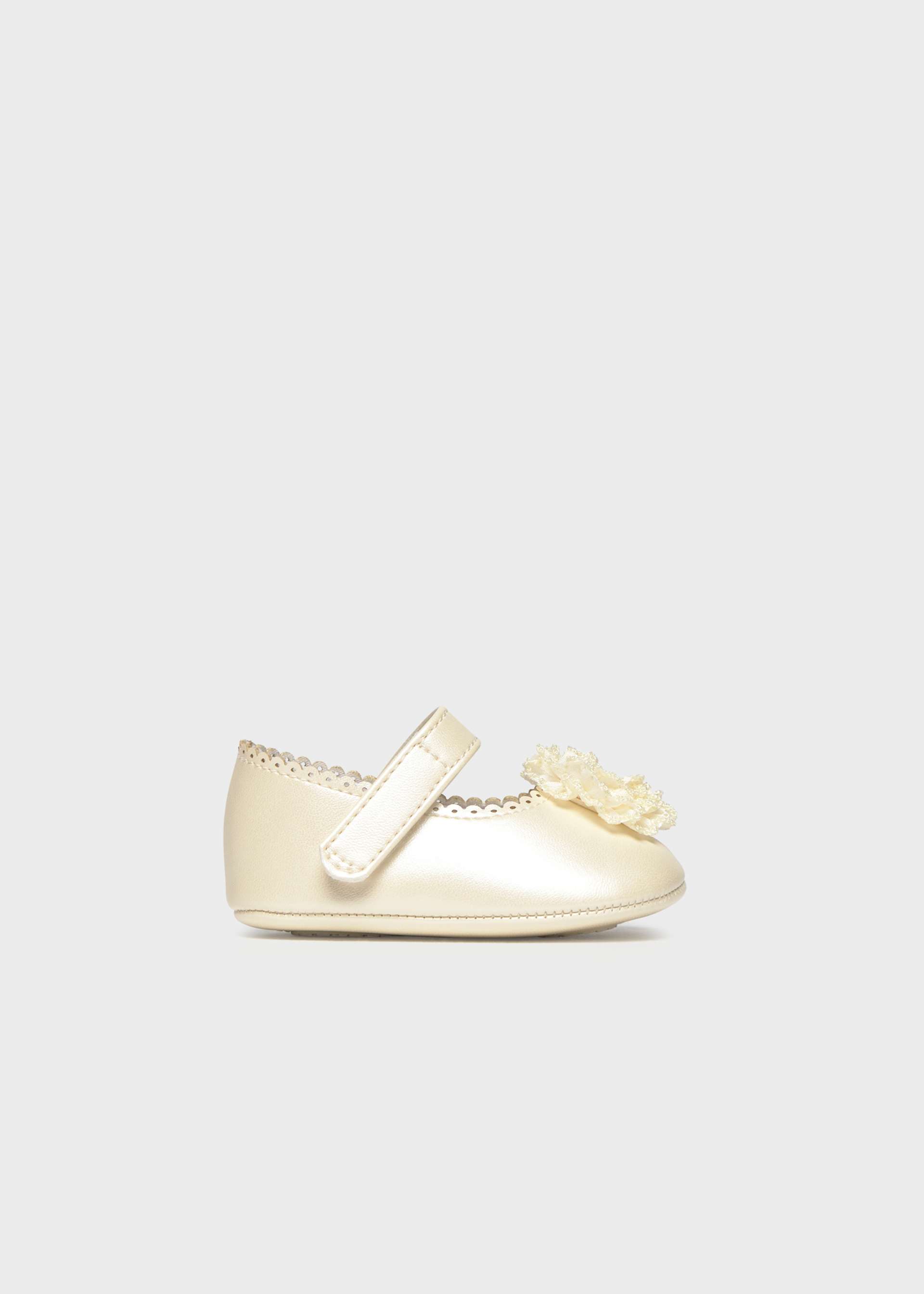Newborn Girl Flower Mary Janes