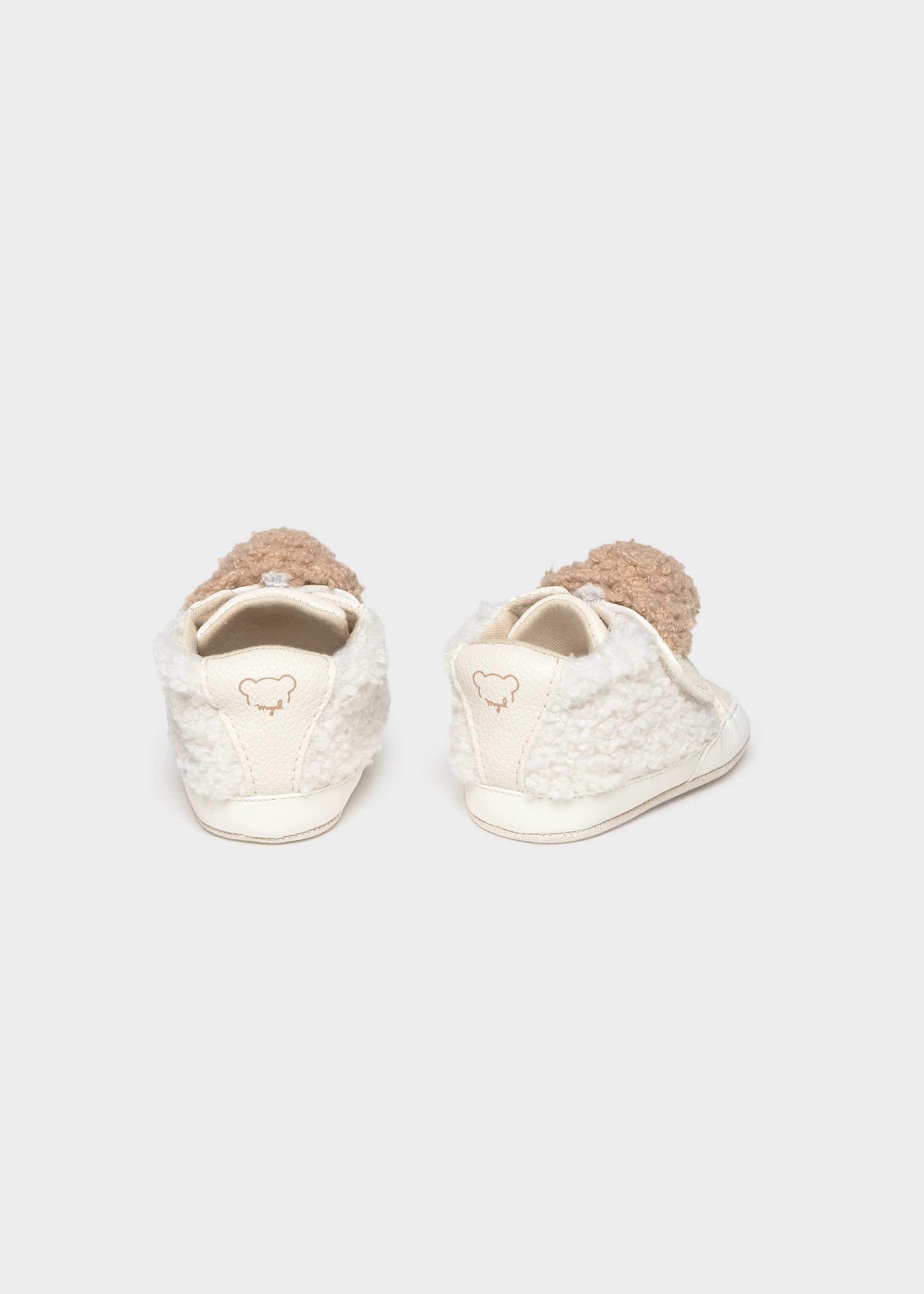 Newborn Girl Teddy Bear Sneakers