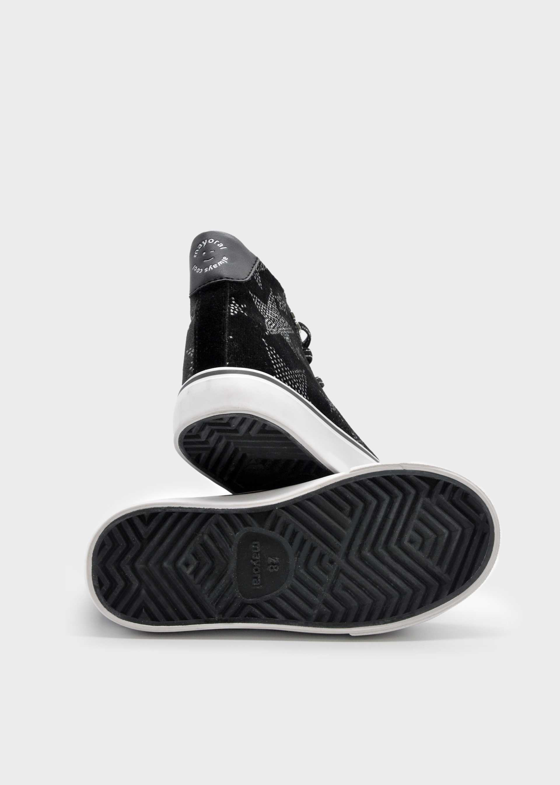 Chaussures de sport à lacets étoiles fille