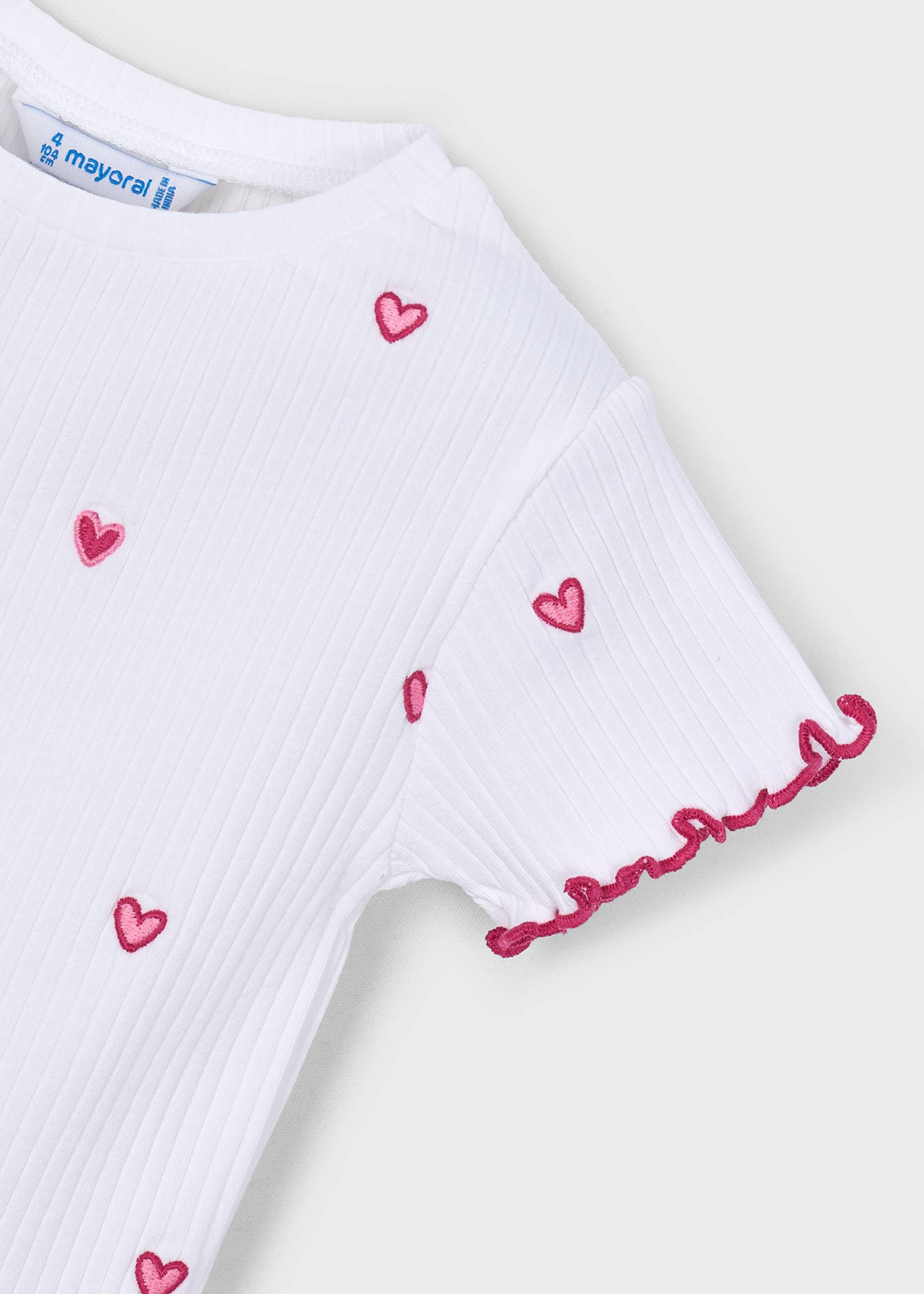 T-shirt cœurs fille