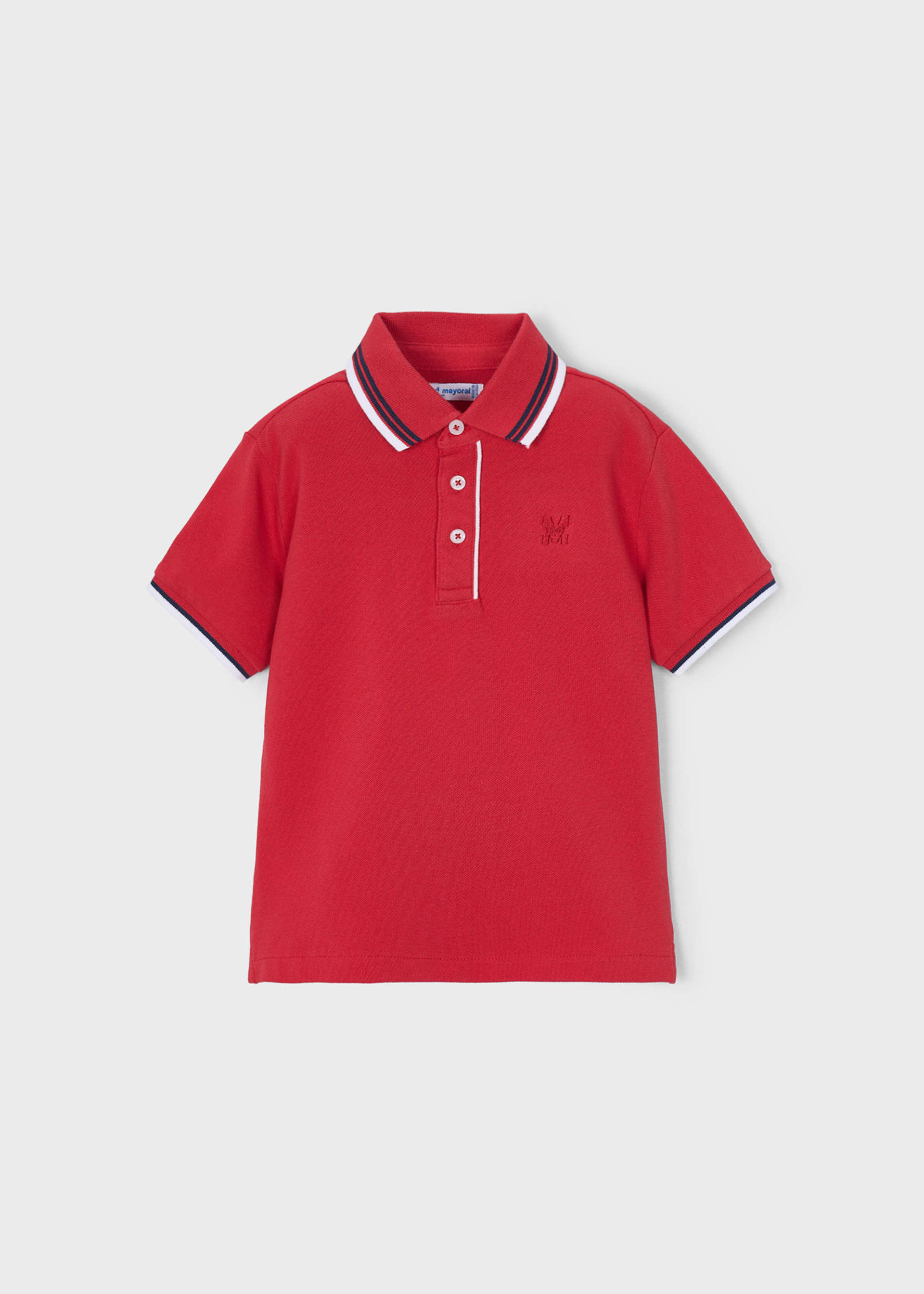 Contrast polo shirt