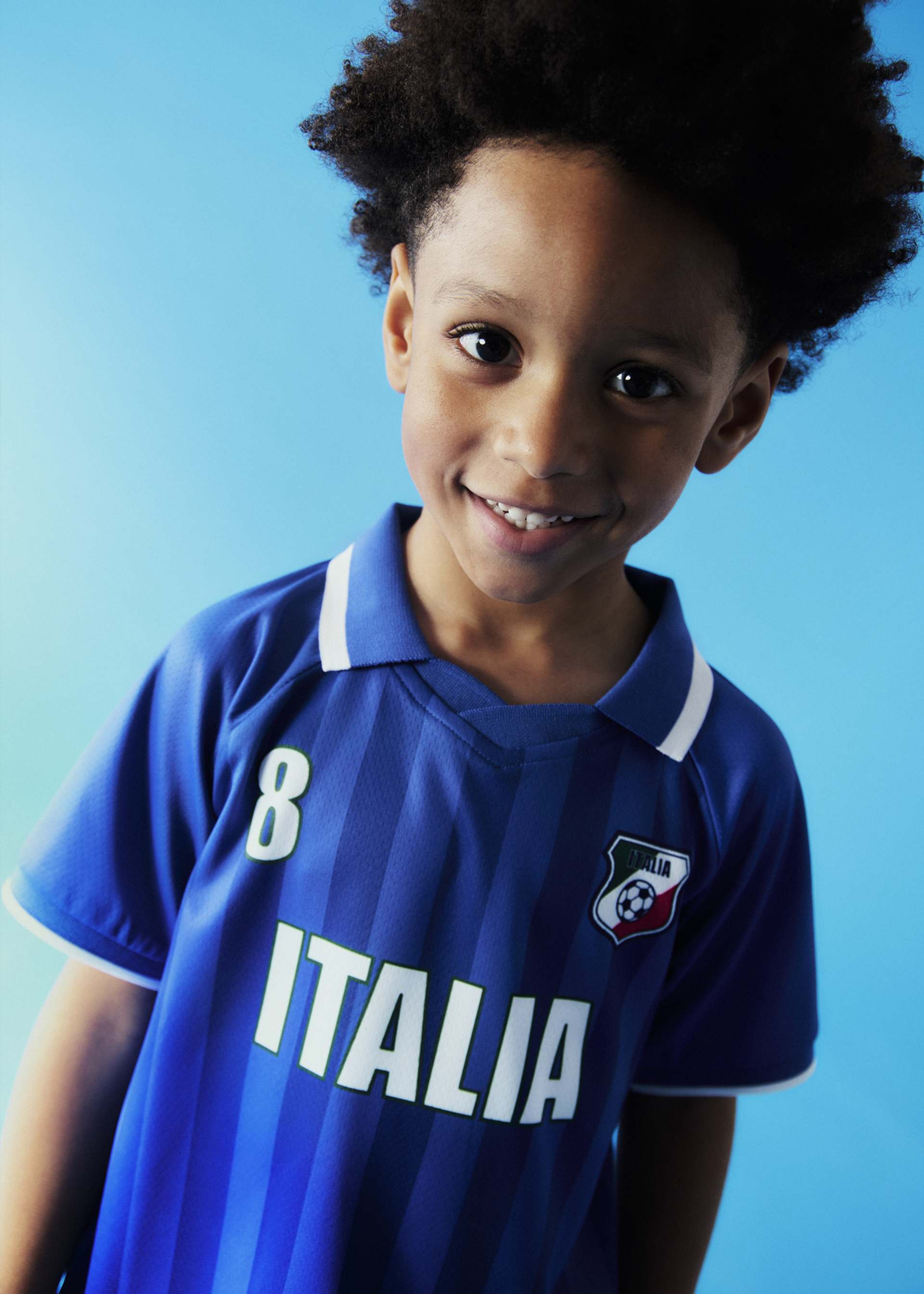 Camisola Itália futebol menino
