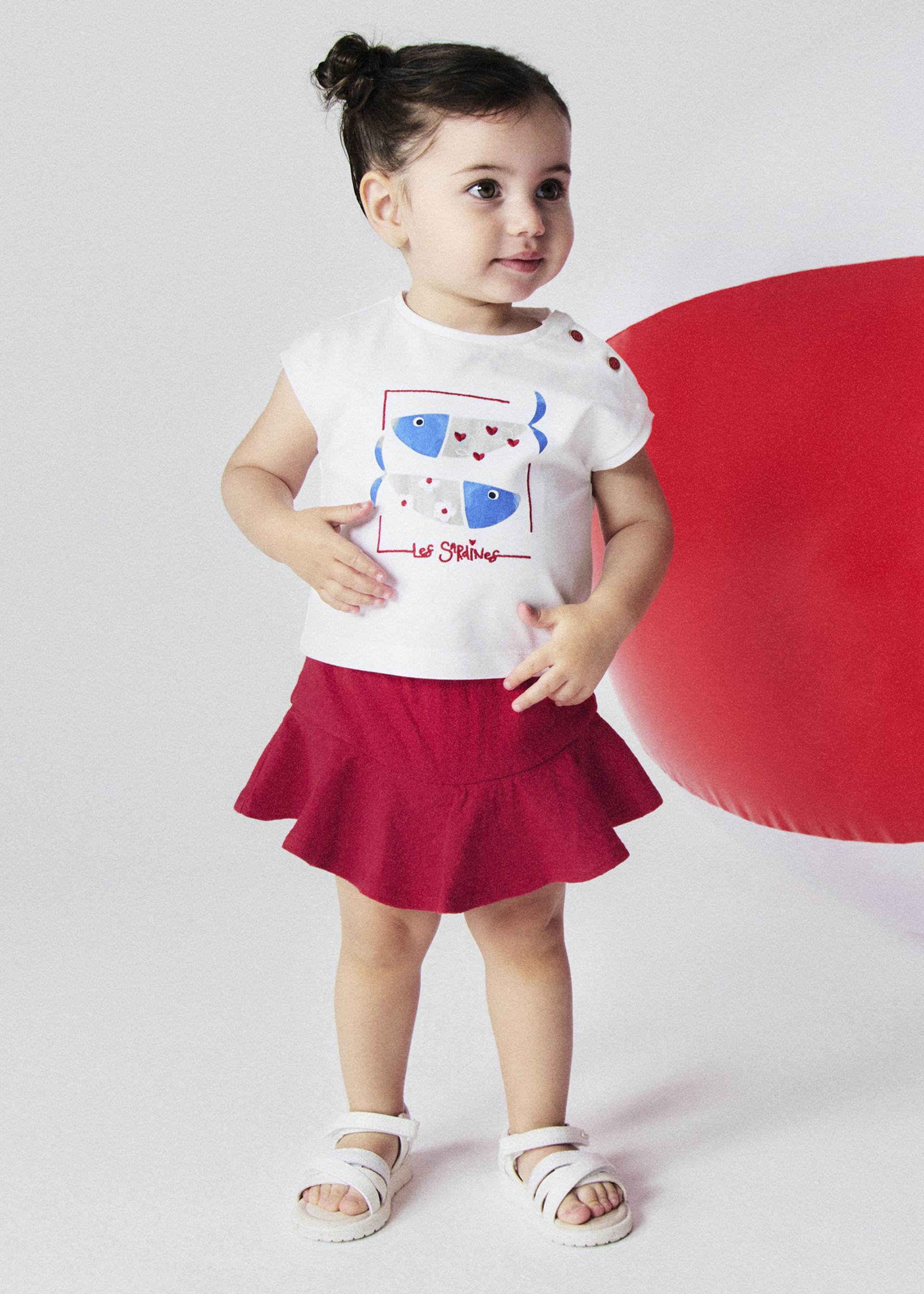 Conjunto saia bebé