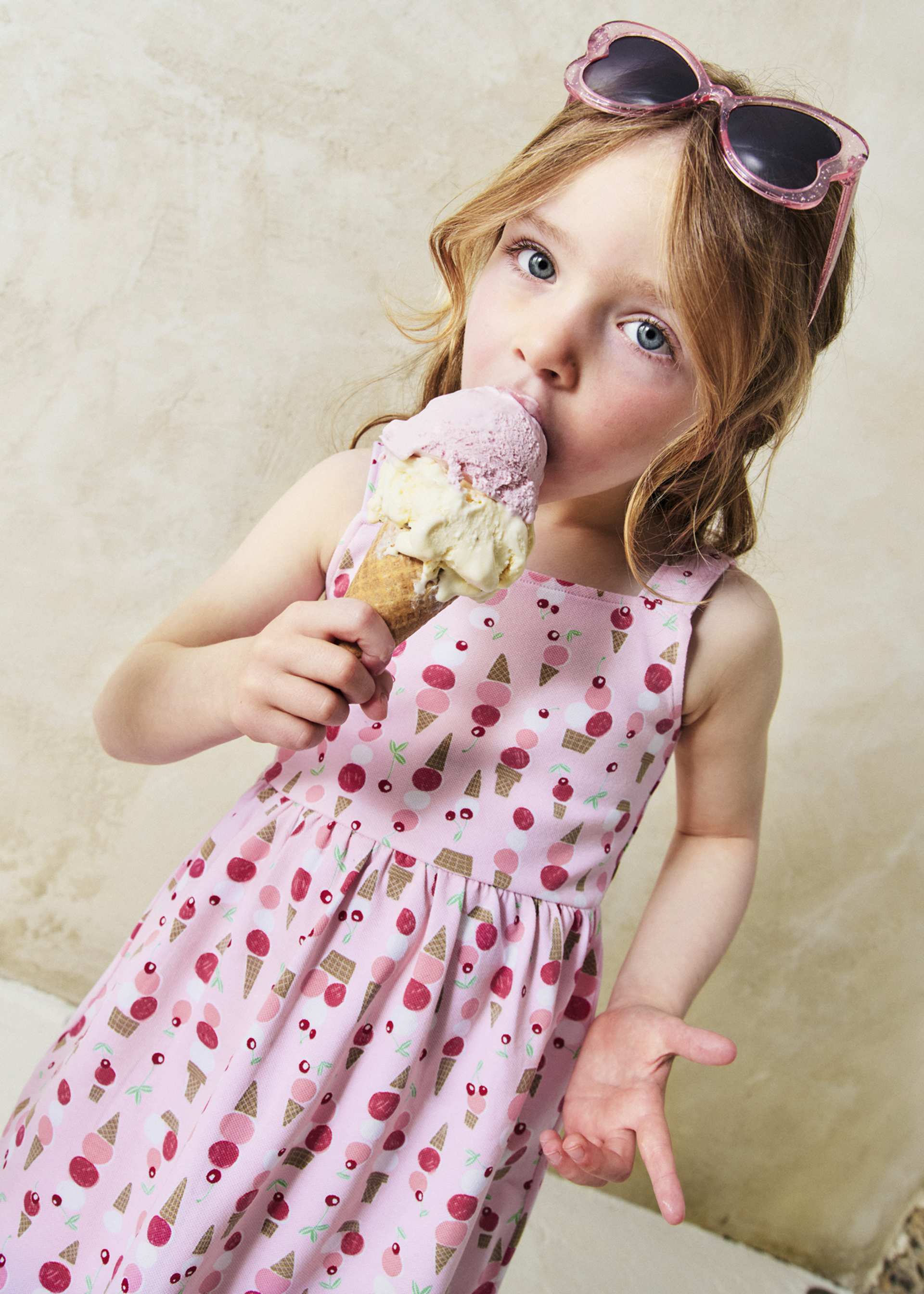 Vestido estampado niña