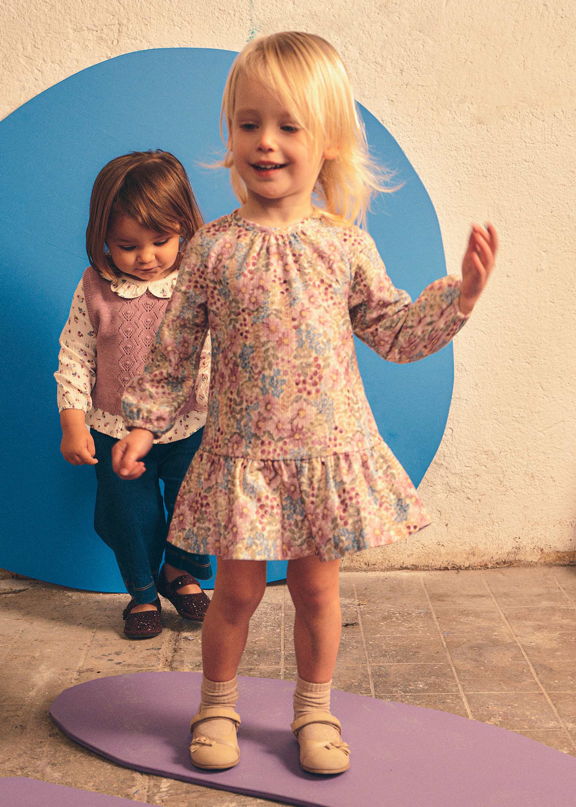 Vestito bambula stampato bimba