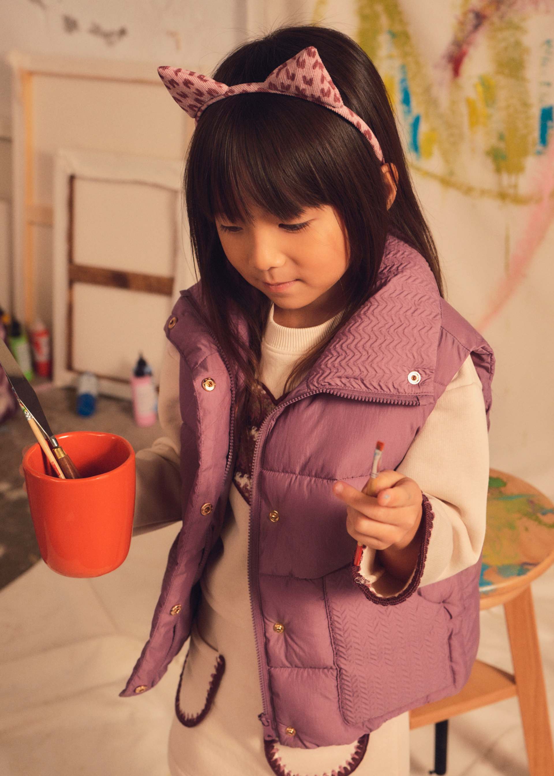 Gilet imbottito bambina